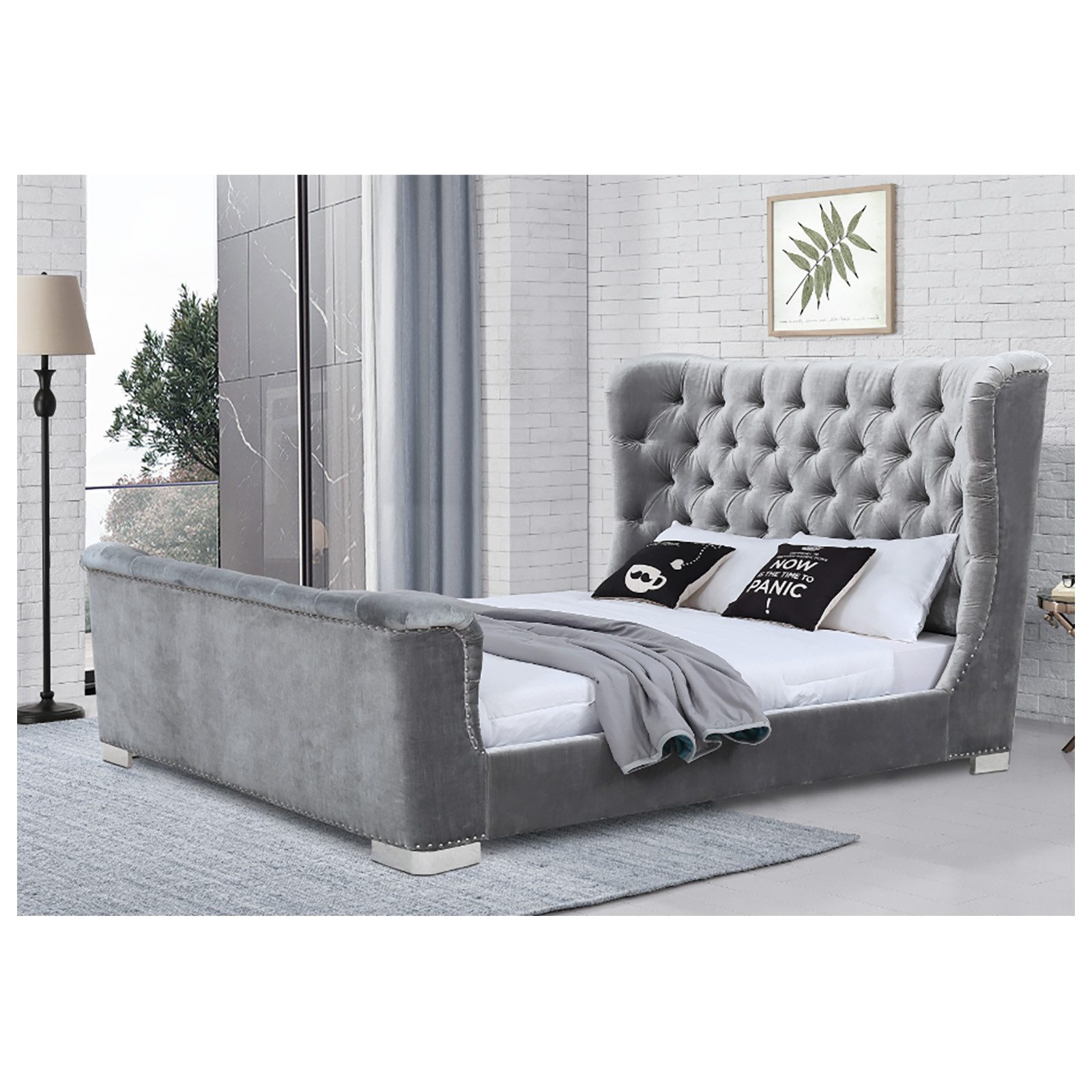 HTI-Living Bett Bett 180 x 200 cm Yuna (Stück, 1-tlg., 1x Bett Yuna inkl. Lattenrost, ohne Matratze), Bettgestell inkl. Lattenrost