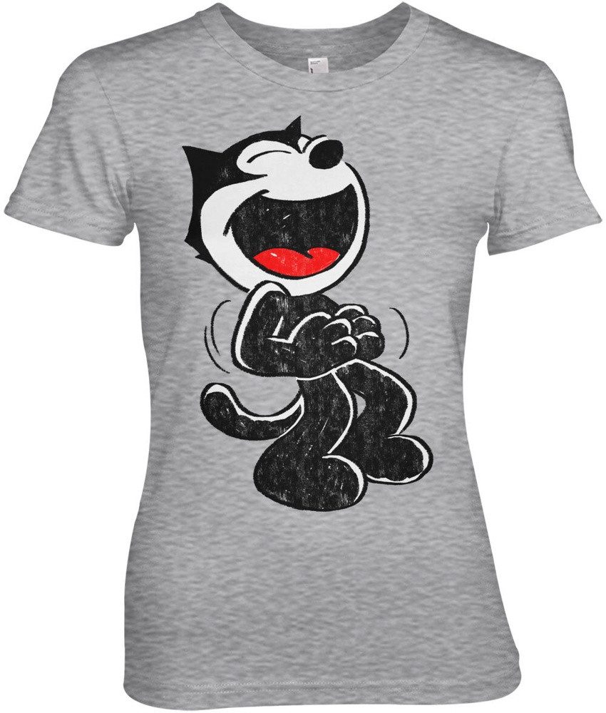 Felix the Cat T-Shirt Hand Drawn Girly Tee