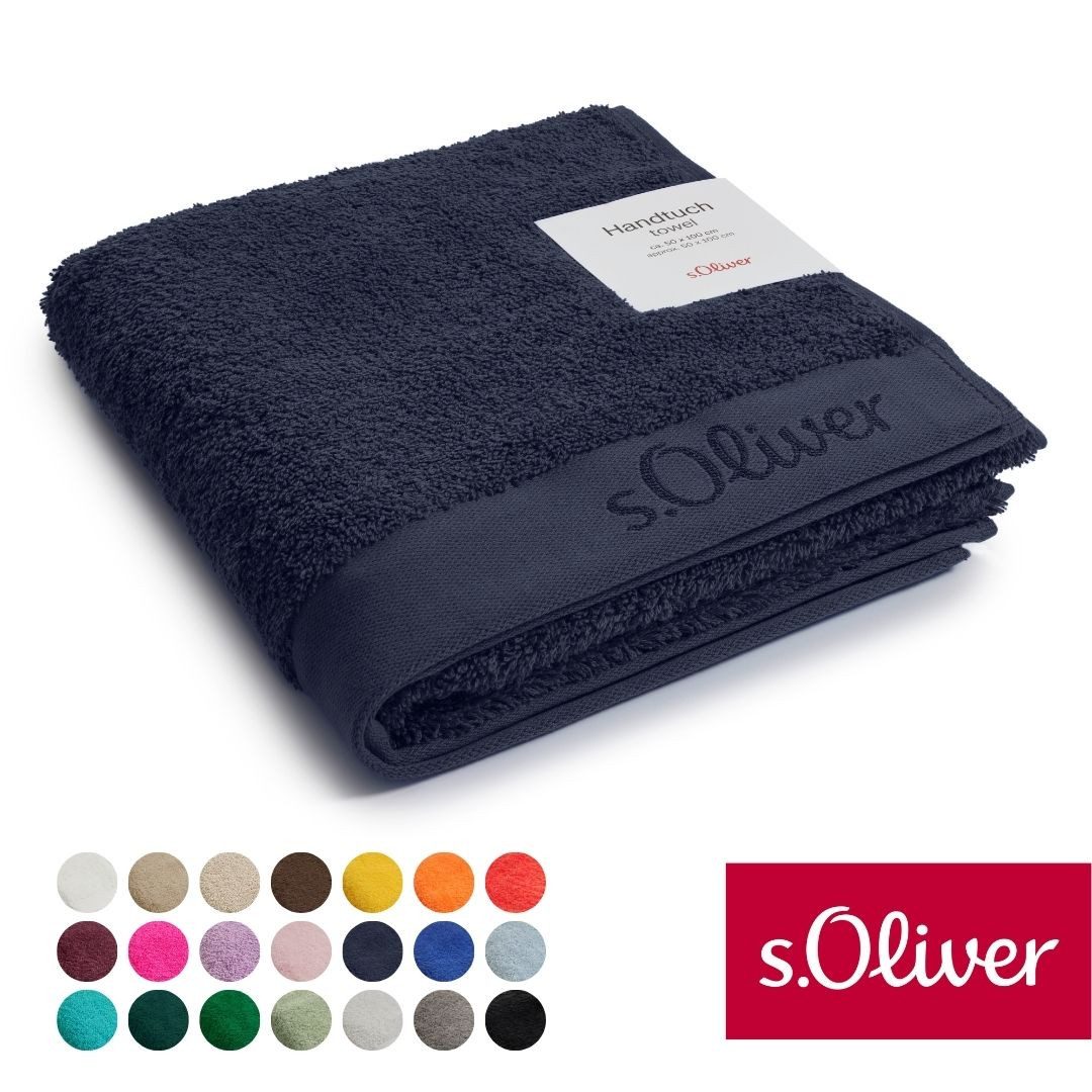 s.Oliver Handtuch s.Oliver, Premium Qualität, 600 gr/m², auch als Sets erhältlich, Walkfrottier (1-St), große Farbauswahl, auch als Duschtuch, Waschhandschuh, Gästetuch