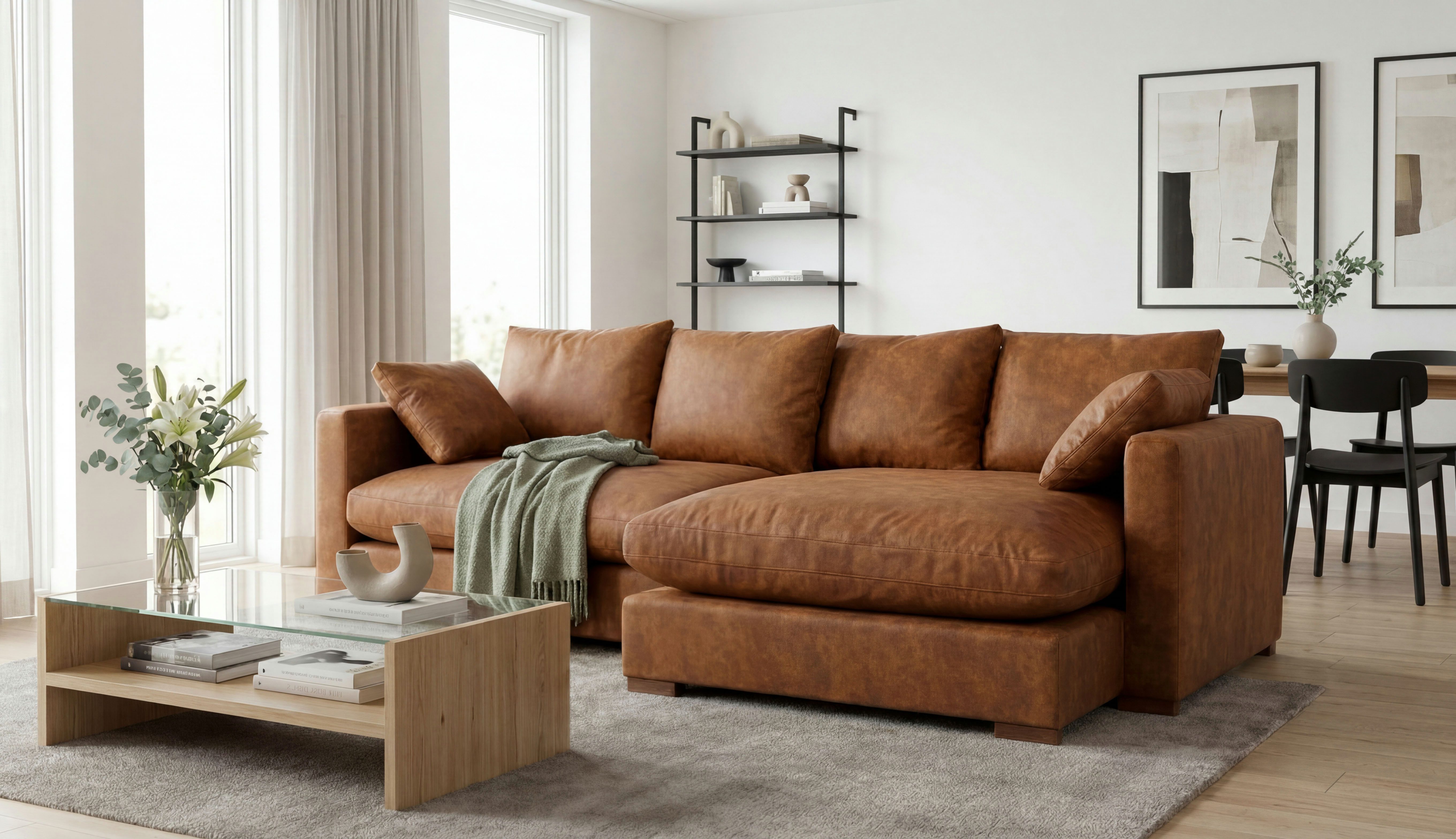 OTTO home Ecksofa Coray, Breite 266 cm, extra weich und kuschelig, mit Federn und Daunen