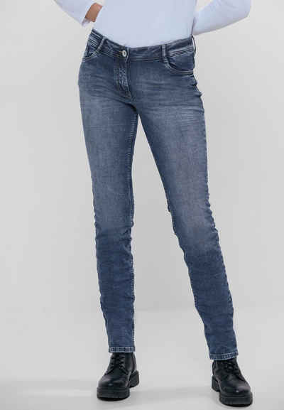 Cecil 5-Pocket-Jeans Scarlett mit Elasthan und toller Waschung