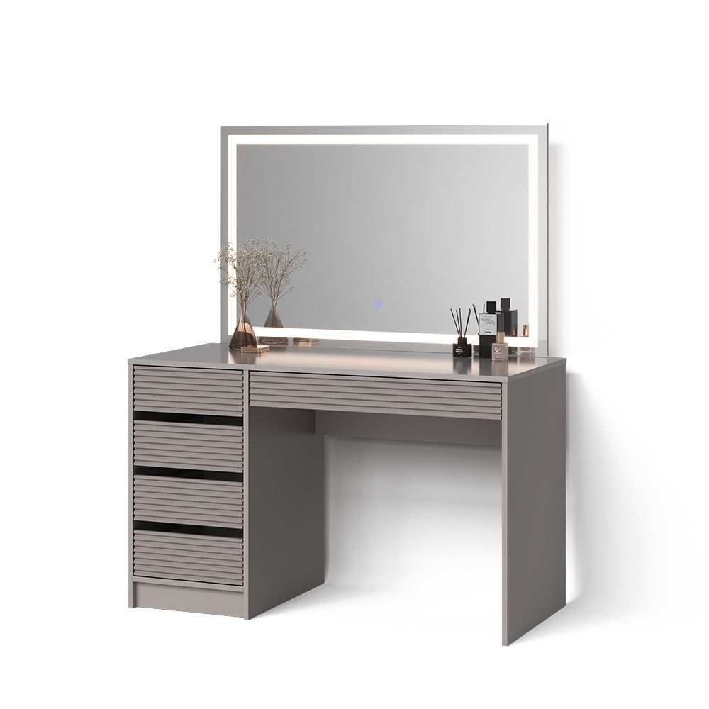 Livinity® Schminktisch Imola, Cashmere, 120 cm mit LED Beleuchtung günstig online kaufen