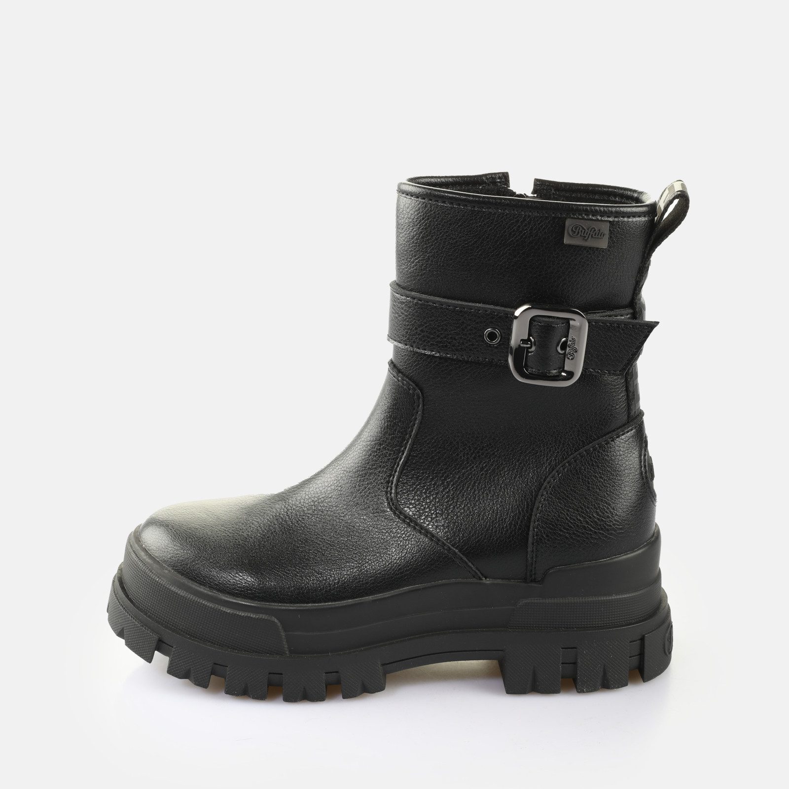 Buffalo ASPHA BOOTIE BUCKLE OS Stiefelette Boots, Festival-Stiefelette, Plateaustiefelette mit Zierschließe