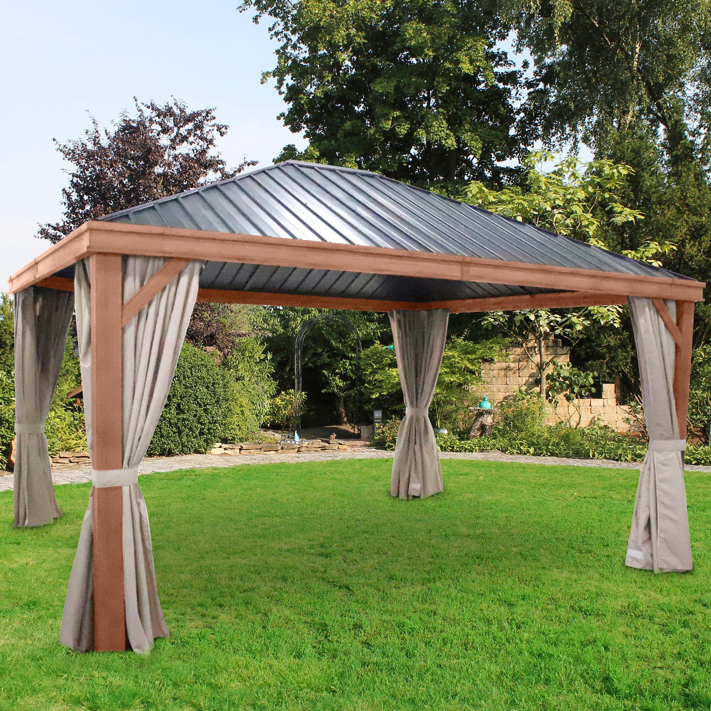LECO Pavillon »Luxus«, BxL 365x425 cm, ohne Seitenteile online kaufen