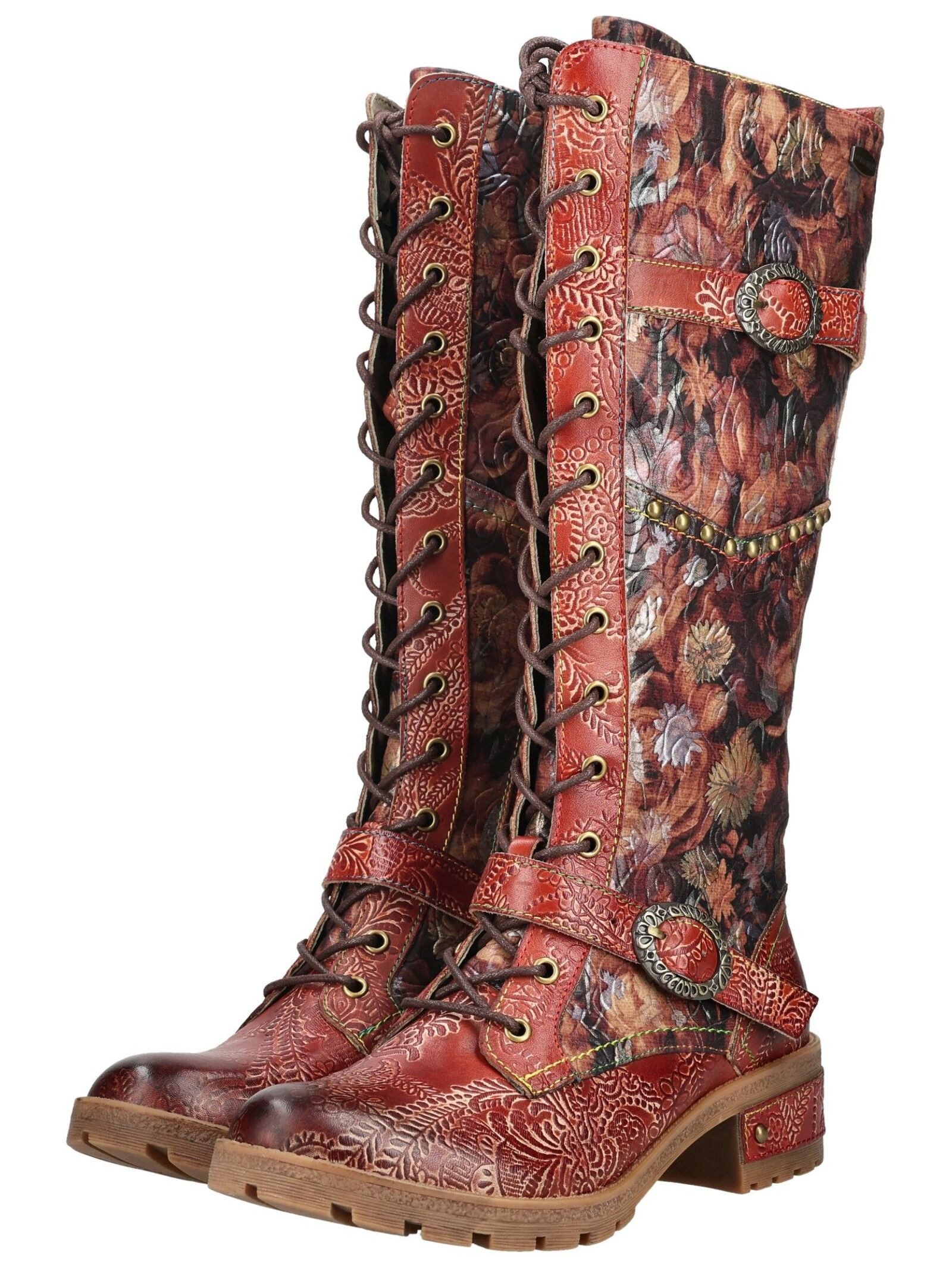 LAURA VITA LAURA VITA Stiefel Leder/Textil Schnürstiefel – Bild 4 von 5