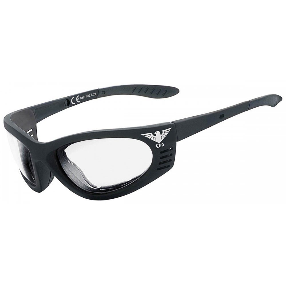 KHS Sonnenbrille Armee Sportbrille, klar Etui) (Set, beidseitige inkl. Anti-Fog-Beschichtung Sonnenbrille