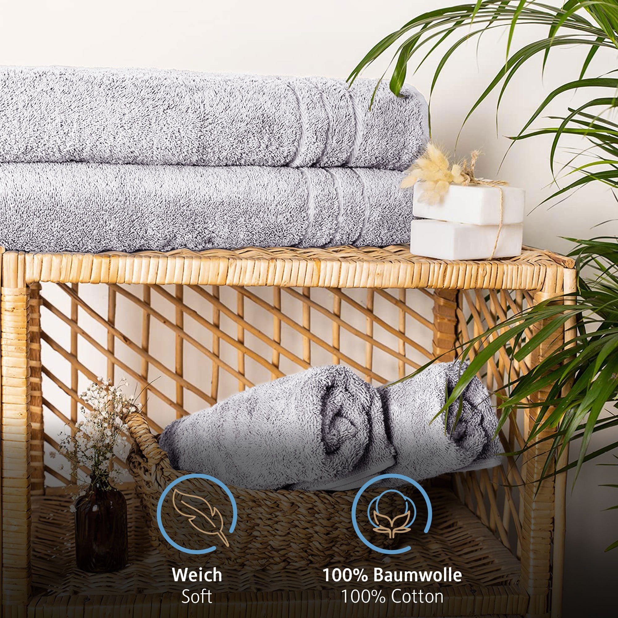 Komfortec Saunatuch 80x200 cm Saunatücher Set günstig online kaufen