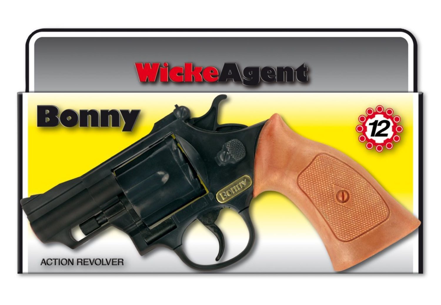 Sohni Wicke Kostüm 12er Agentenrevolver Bonny, 23,8 cm