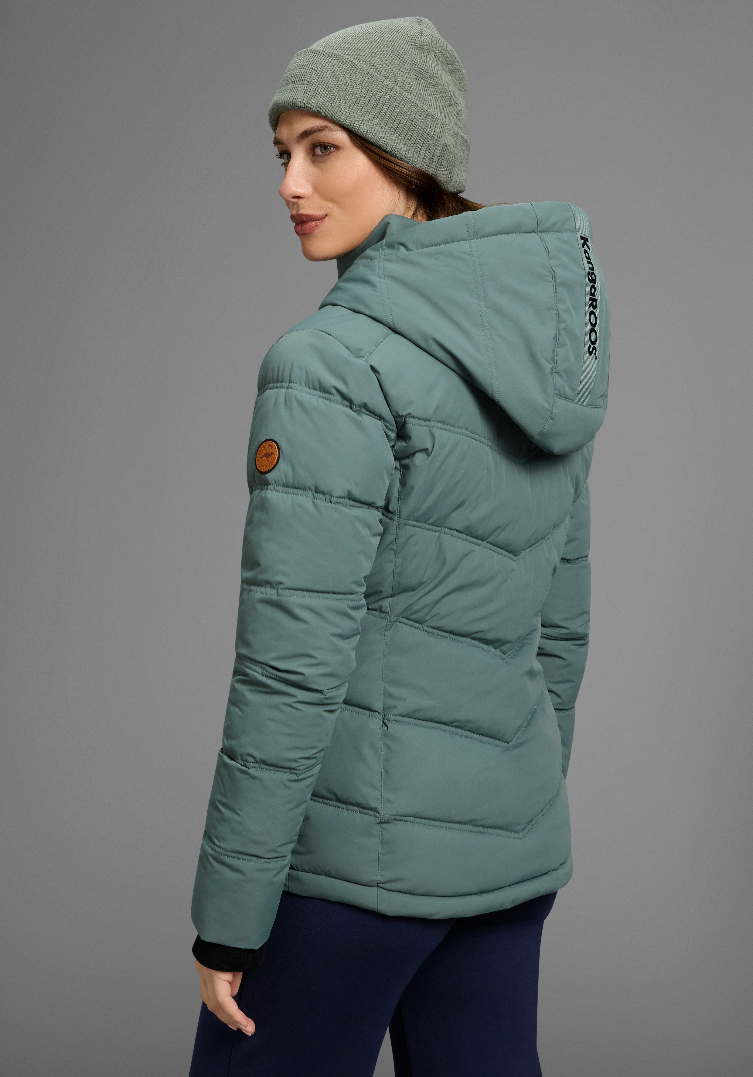 KangaROOS Winterjacke mit Kapuze und Kordelzug, günstig online kaufen