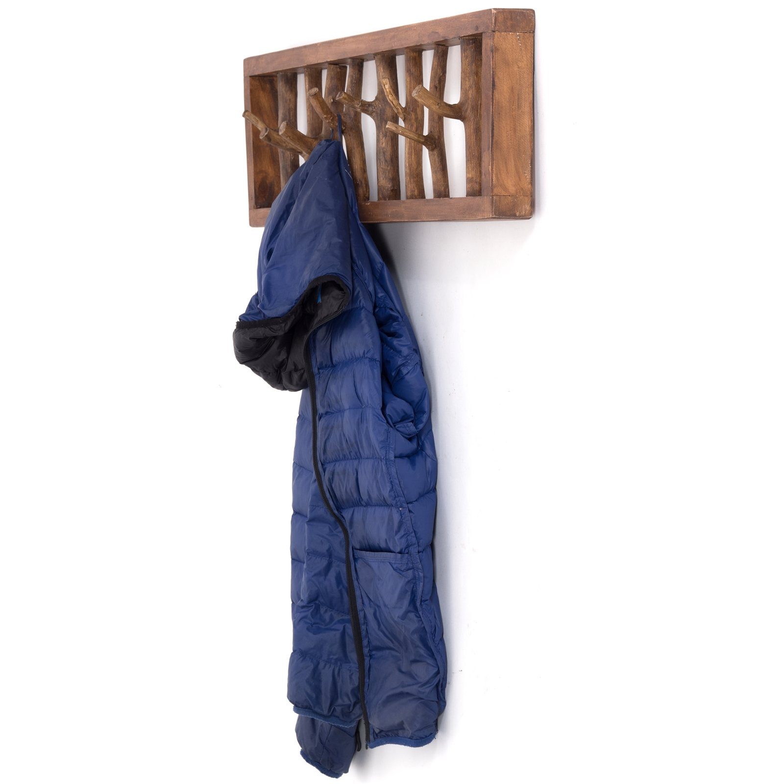 DESIGN DELIGHTS Wandgarderobe WANDGARDEROBE TREIBHOLZ UNIKAT, 80x22cm (BxH), Garderobe, Hakenleiste