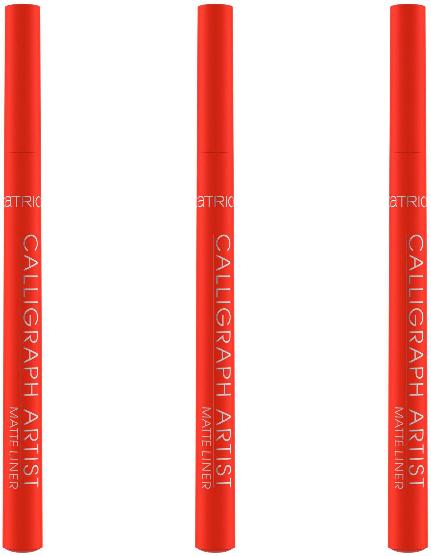 Catrice Подводка для глаз Calligraph Artist Matte Liner, 3-tlg., mit präziser Filzspitze
