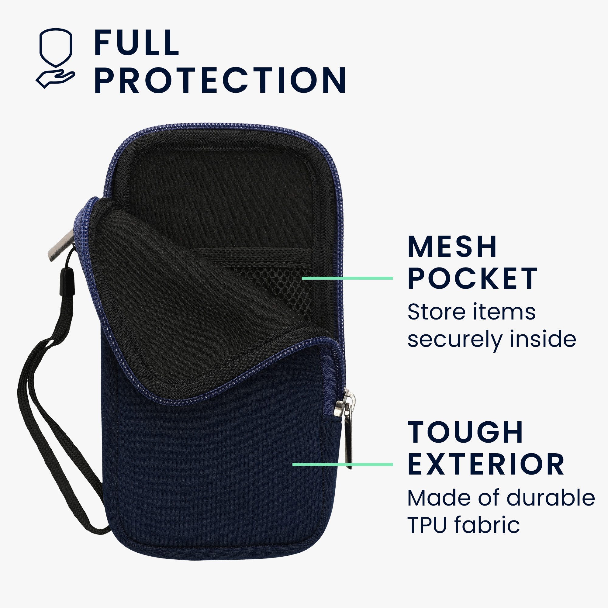 kwmobile Handytasche Handytasche für Smartphones XXL - 7" (1-tlg), Neopren Handy Hülle - Handy Tasche Sleeve Pouch