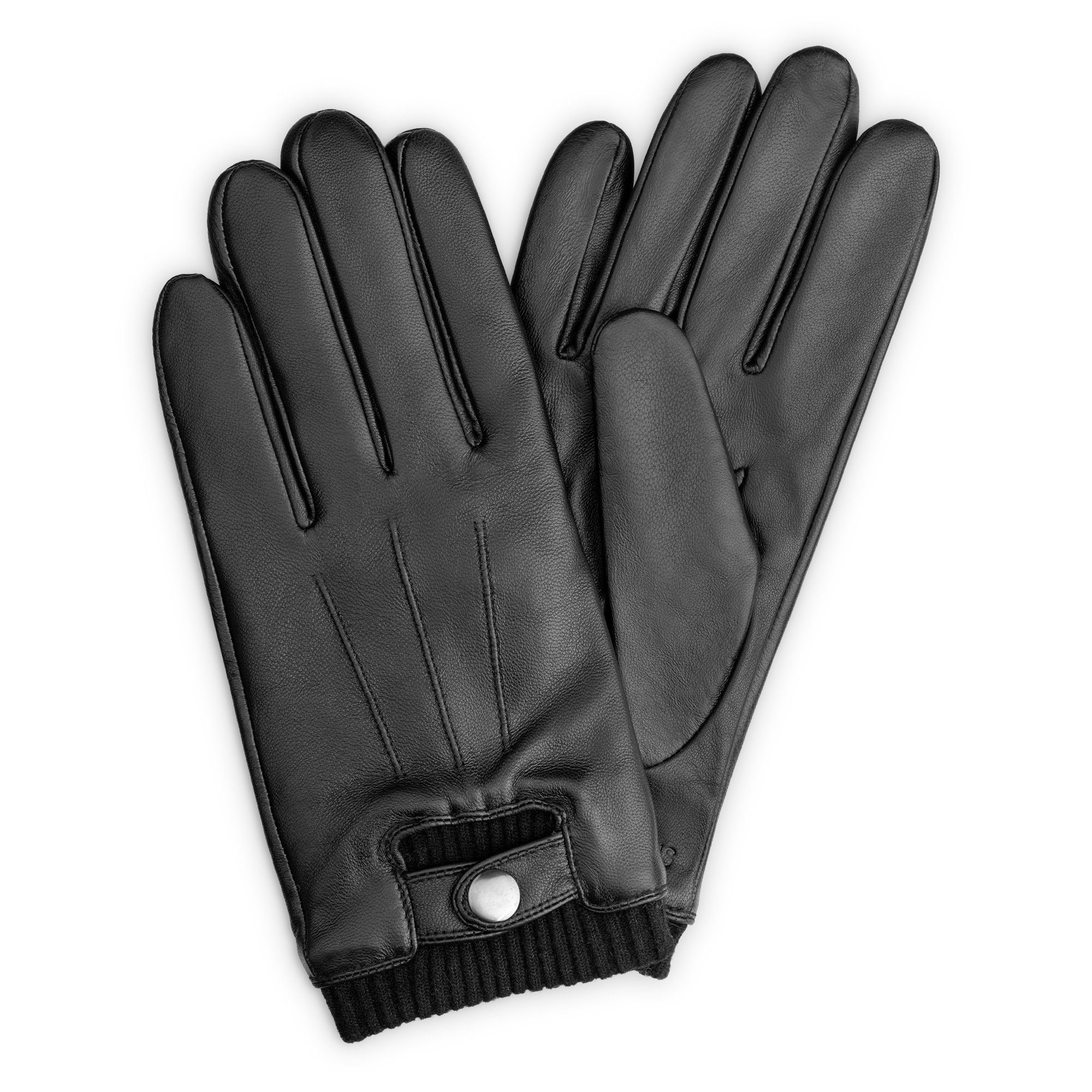 Navaris Lederhandschuhe Touchscreen Leder Handschuhe für Herren - Handschuhe  aus Nappa Lammleder mit Futter aus Wolle - Herren Lederhandschuhe - L  online kaufen | OTTO