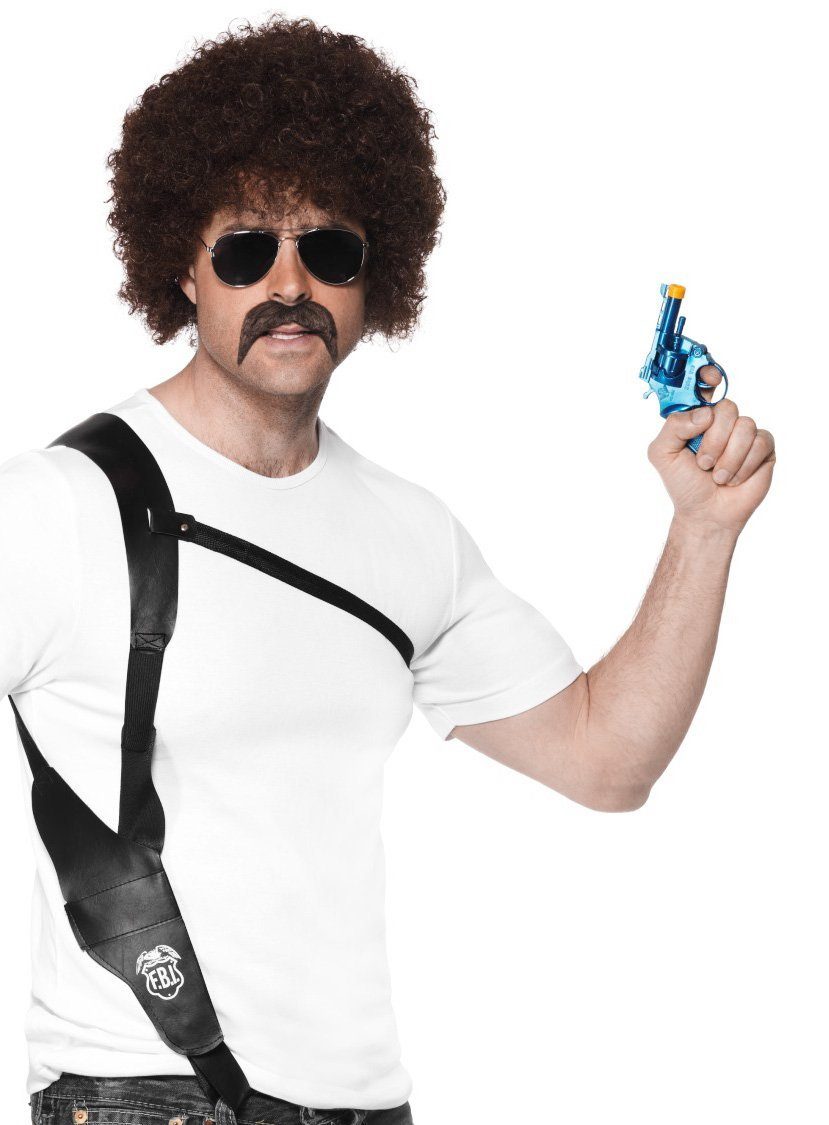 Smiffys Kostüm Schulterholster FBI, Martialisches Accessoire fürs Agentenkostüm