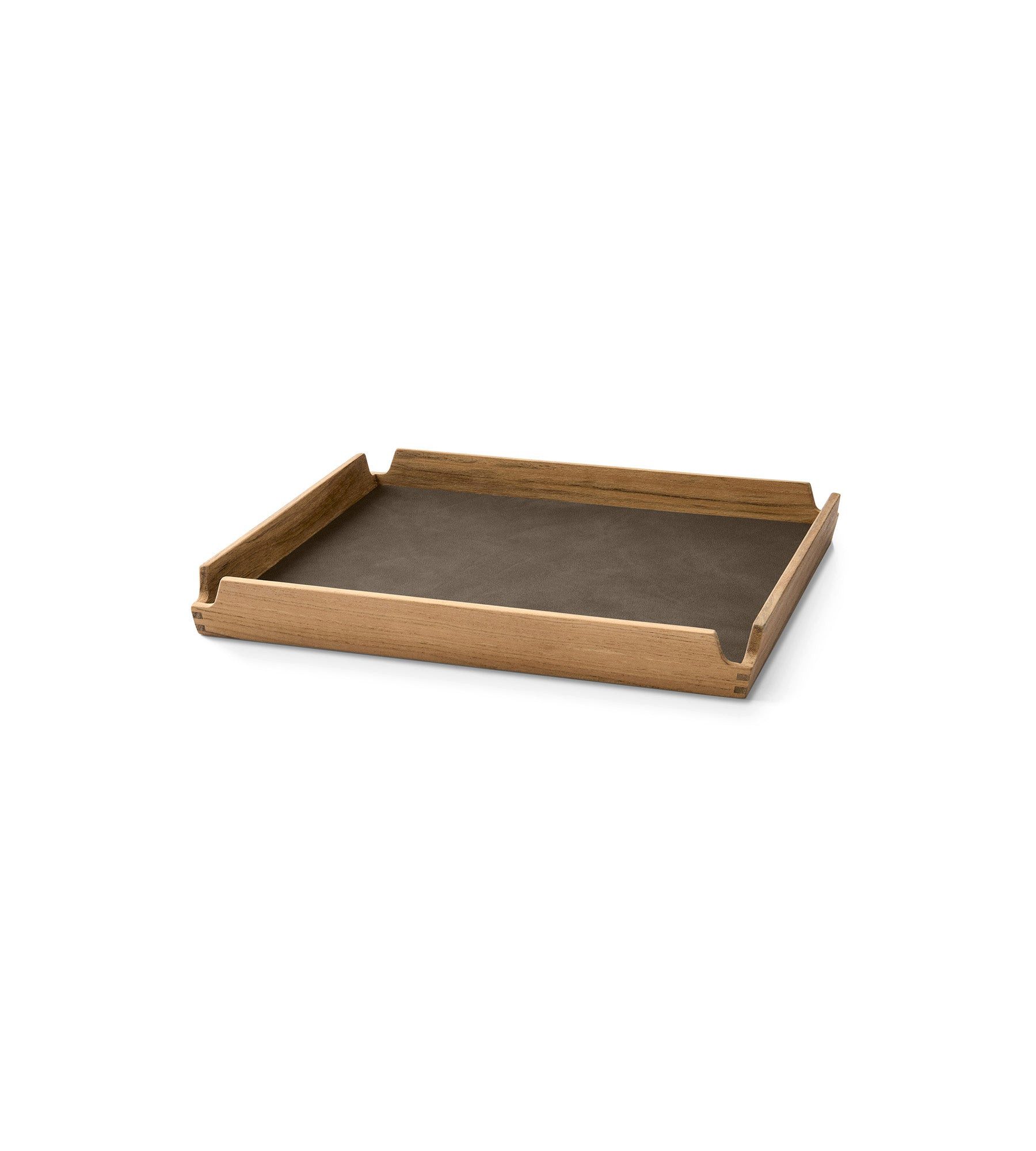 LIND DNA Tablett LIND DNA Holzbrett Square S Airy aus Teakholz / Einlage Nupo
