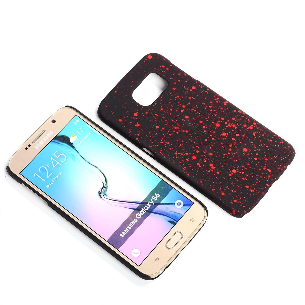 König Design Handyhülle Samsung Galaxy S6, Samsung Galaxy S6 Handyhülle Backcover Schwarz
