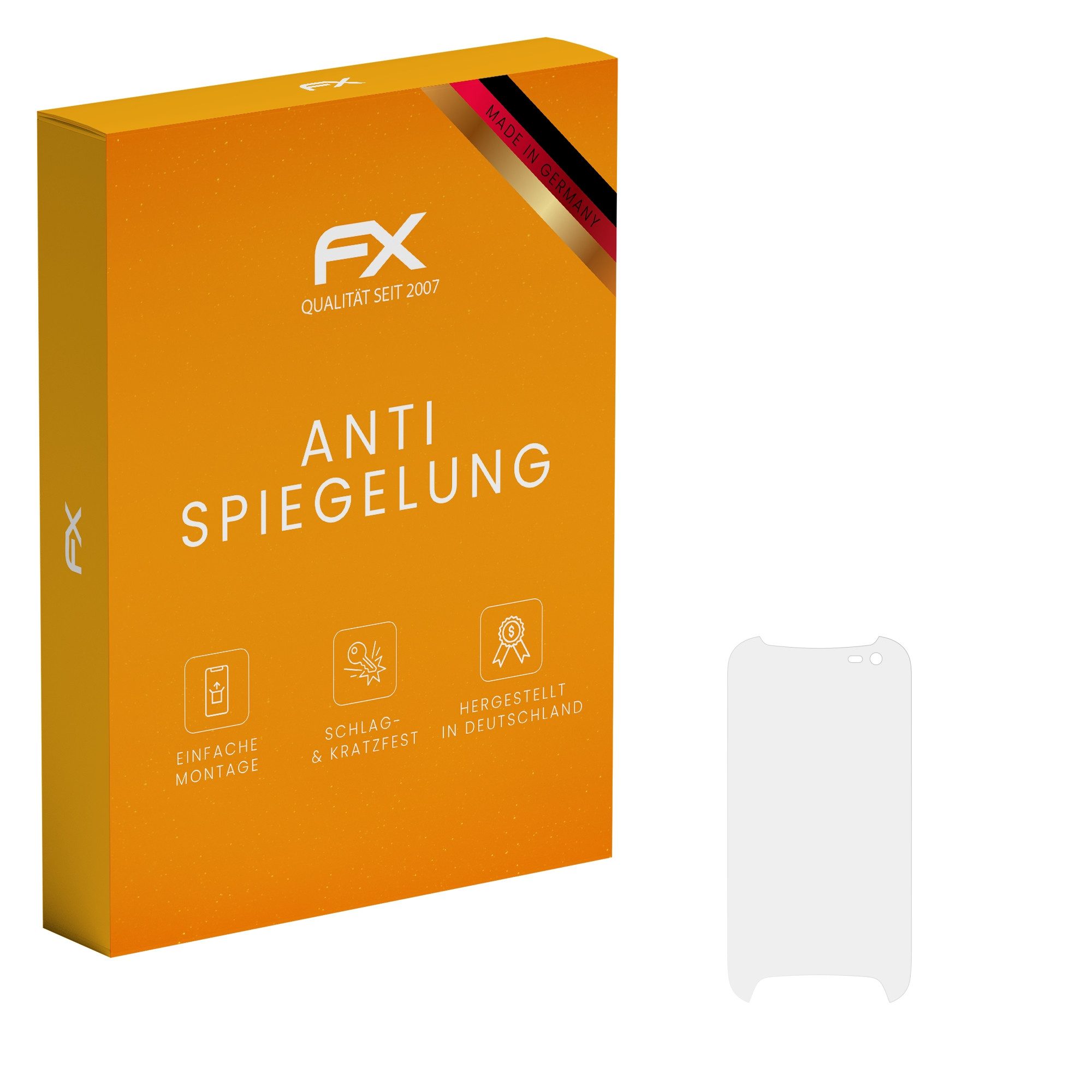 atFoliX Schutzfolie für Cyrus CS23, (3 Folien), Entspiegelnd und stoßdämpfend