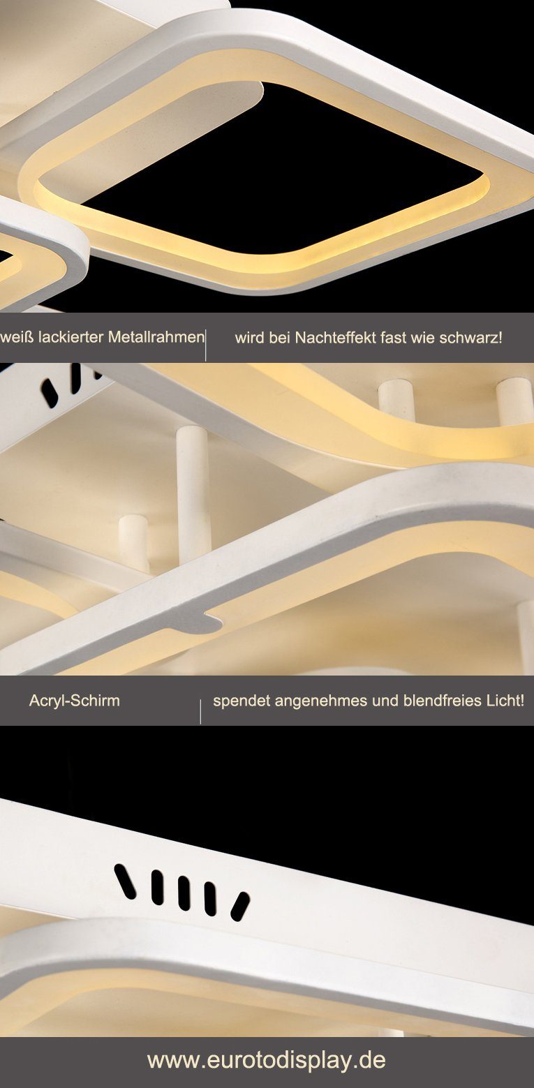 Euroton LED Deckenleuchte LED Deckenlampe Fernbediening günstig online kaufen