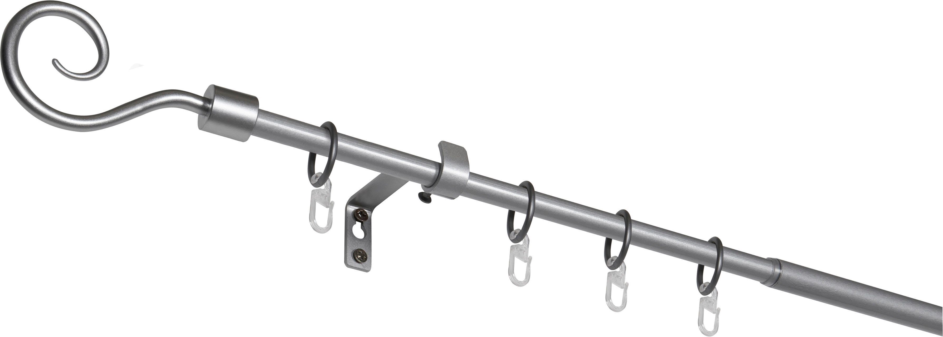 mydeco Gardinenstange Hook, 1-läufig, ausziehbar, mit Bohren, verschraubt, Aluminium