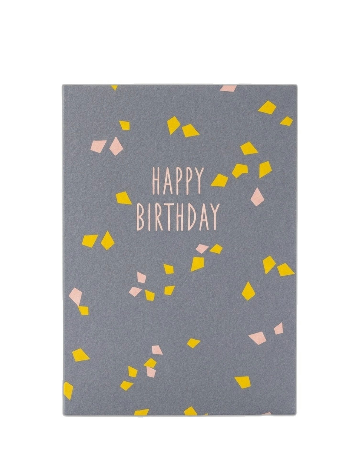 Ava & Yves Grußkarte Design-Grußkarte zum Geburtstag 'Konfetti', Modernes Konfetti-Design