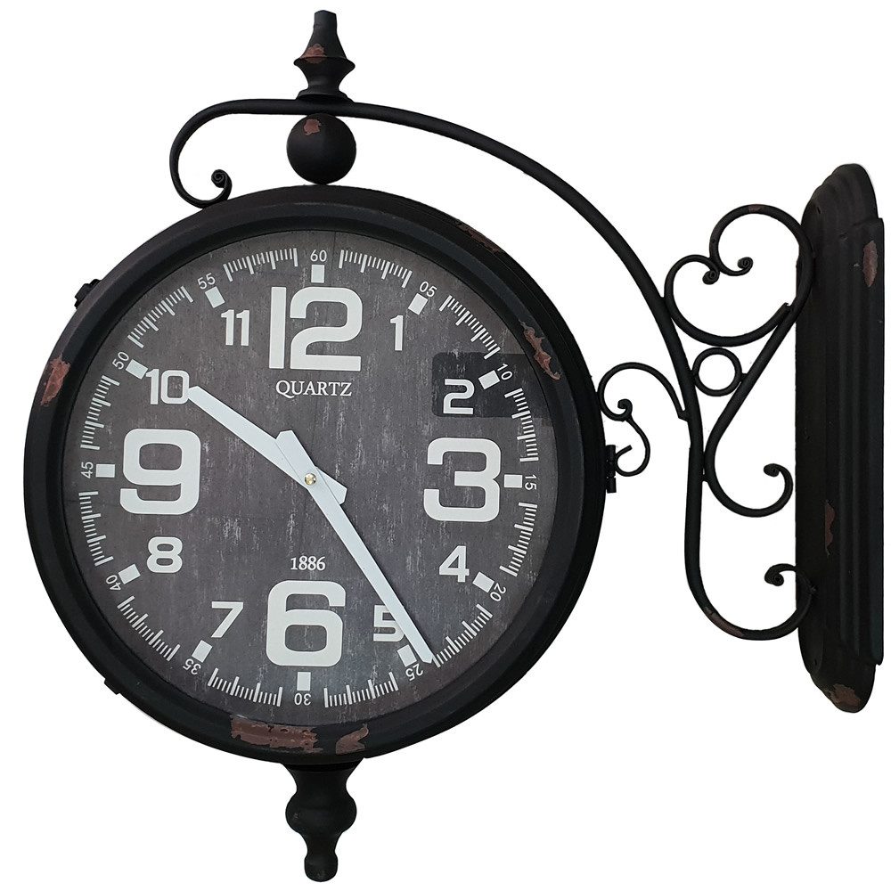 Dynasun Wanduhr Clock 15B190-2 (Old Time 54x55x16 cm doppelseitige Wanduhr günstig online kaufen
