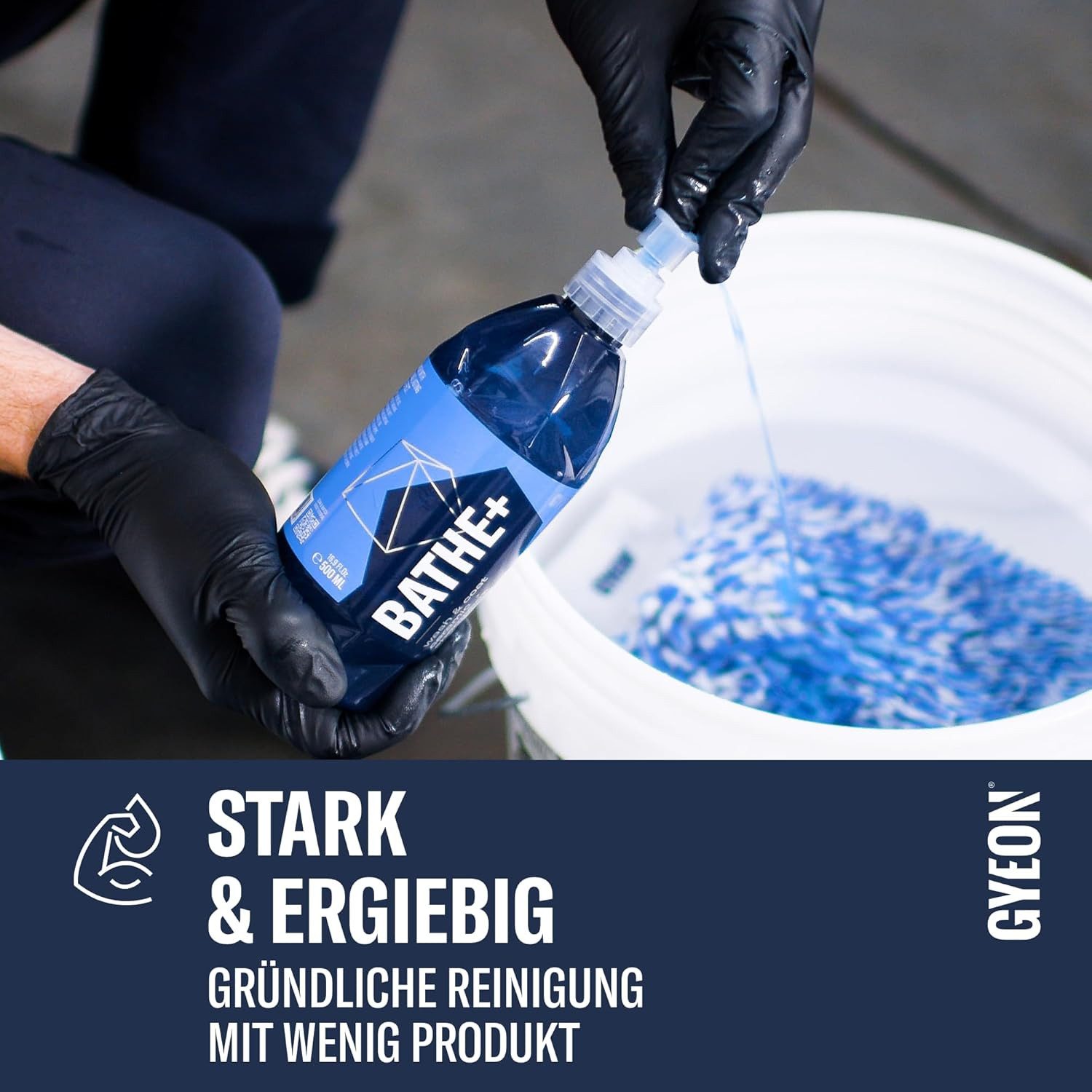 GYEON Q²M Bathe+ Car Shampoo (pH-neutral, residue-free, streak-free)