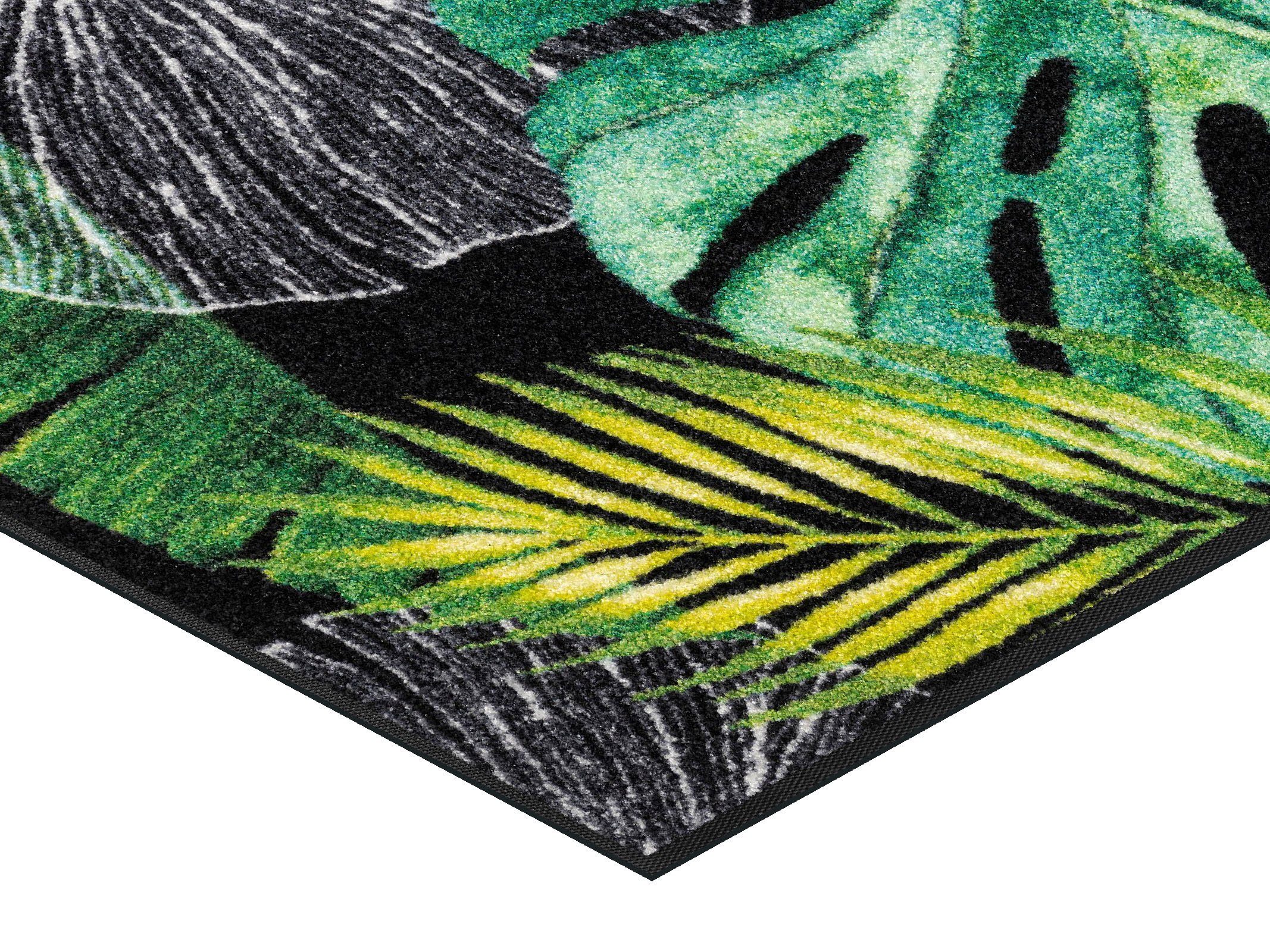 wash+dry by Kleen-Tex Läufer Neoflora, rechteckig, Höhe: 7 mm, Schmutzfangläufer, Motiv Blätter Monstera, rutschhemmend, waschbar – Bild 5 von 5