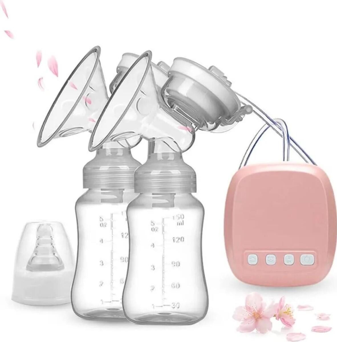 FELIXLEO Elektrische Milchpumpe Doppelmilchpumpe Elektrische DoppelMilchpumpe, mit 2 Modi und 9 Stufen, 1-tlg.