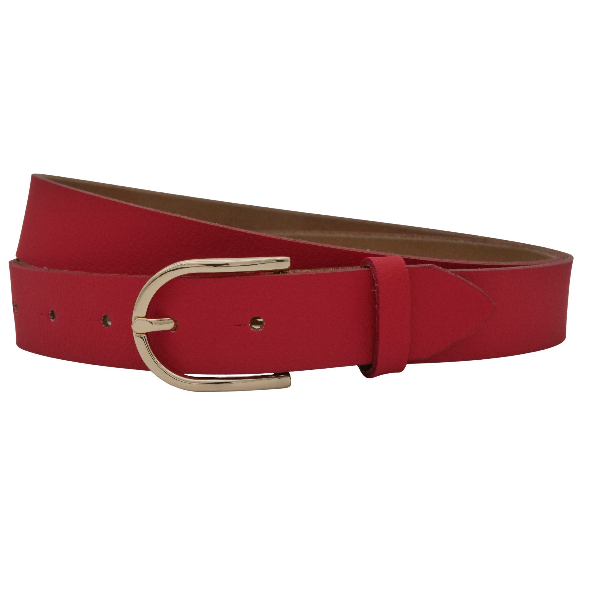 AnnaMatoni Ledergürtel AnnaMatoni Damen Ledergürtel Basic Gürtel 3cm breit echt Leder
