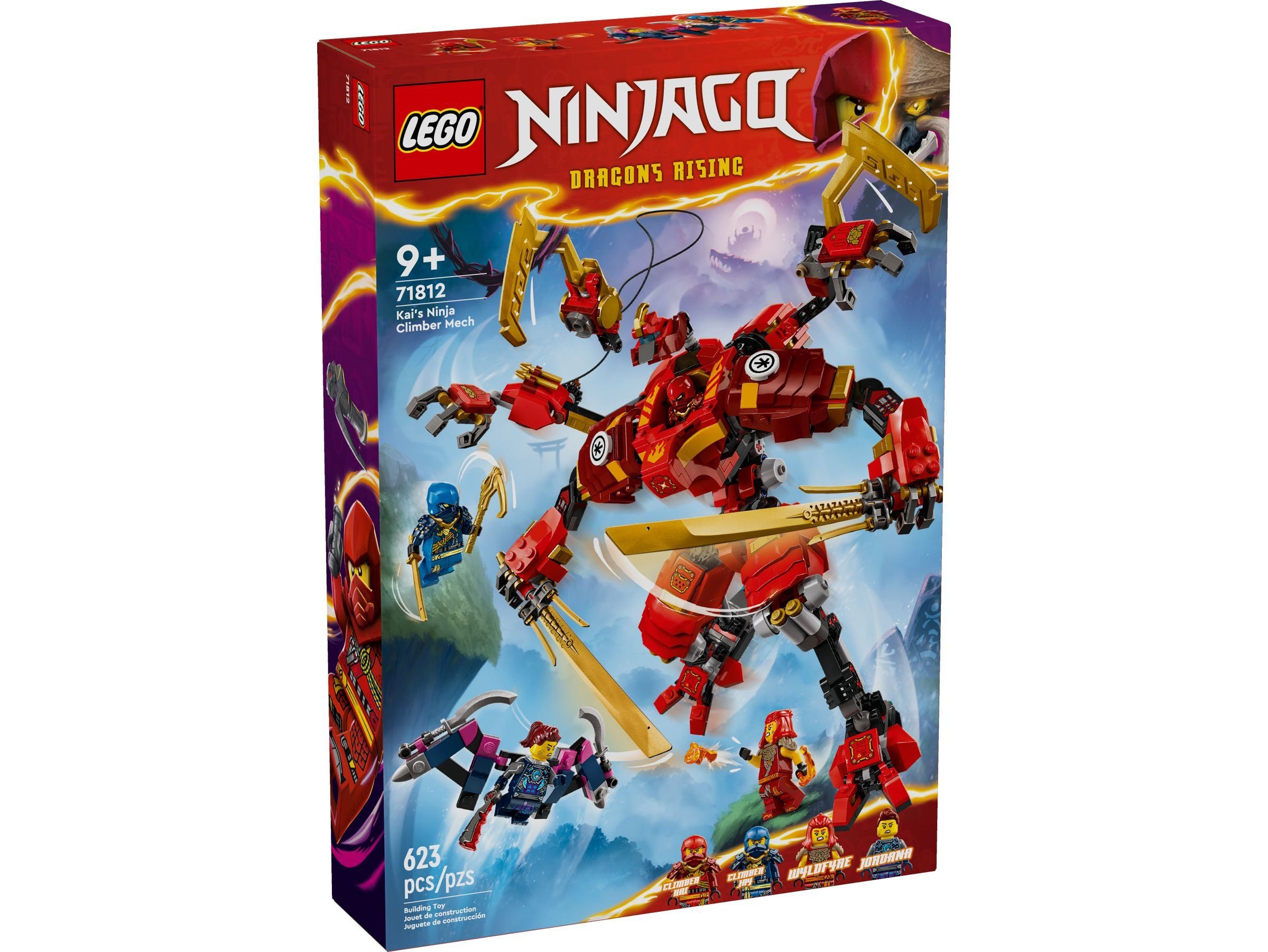 LEGO® LEGO® Ninjago 71812 Kais Ninja-Kletter-Mech Konstruktionsspielsteine, (623 St)