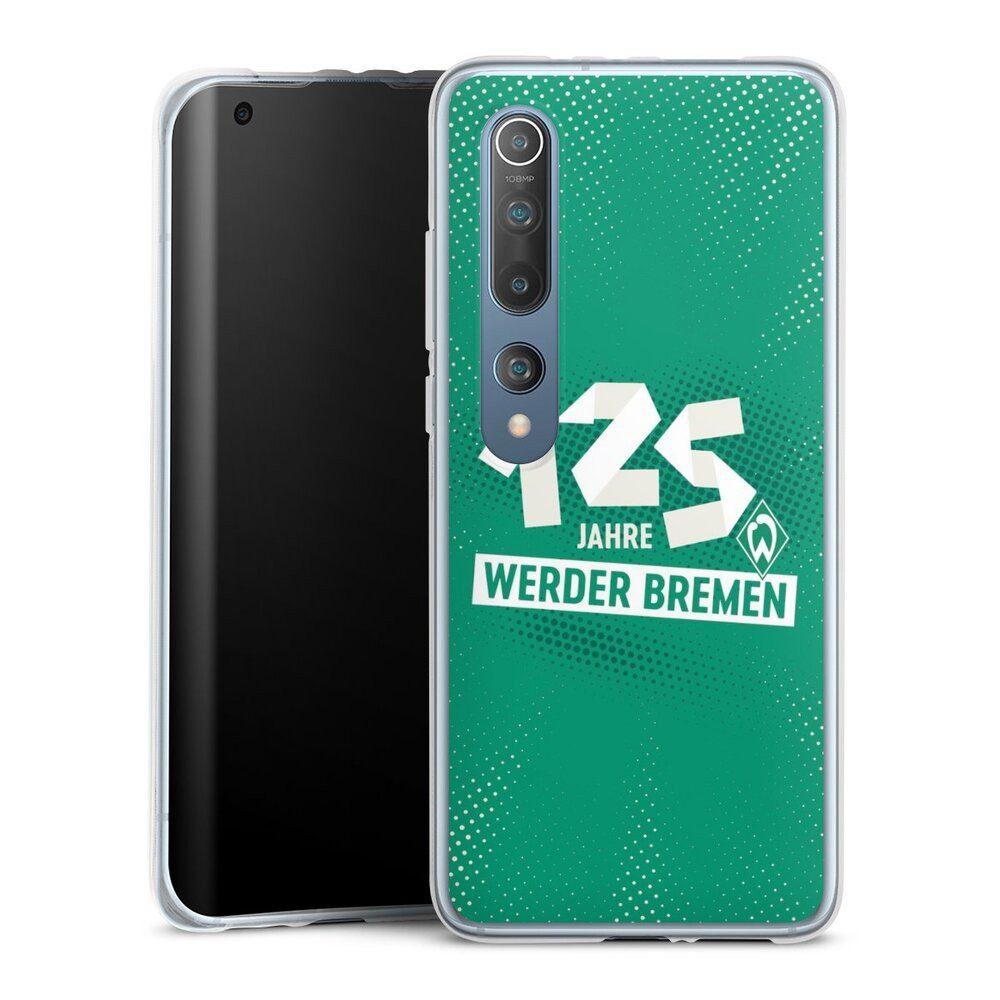 DeinDesign Handyhülle 125 Jahre Werder Bremen Offizielles Lizenzprodukt, Xiaomi Mi 10 Silikon Hülle Bumper Case Handy Schutzhülle