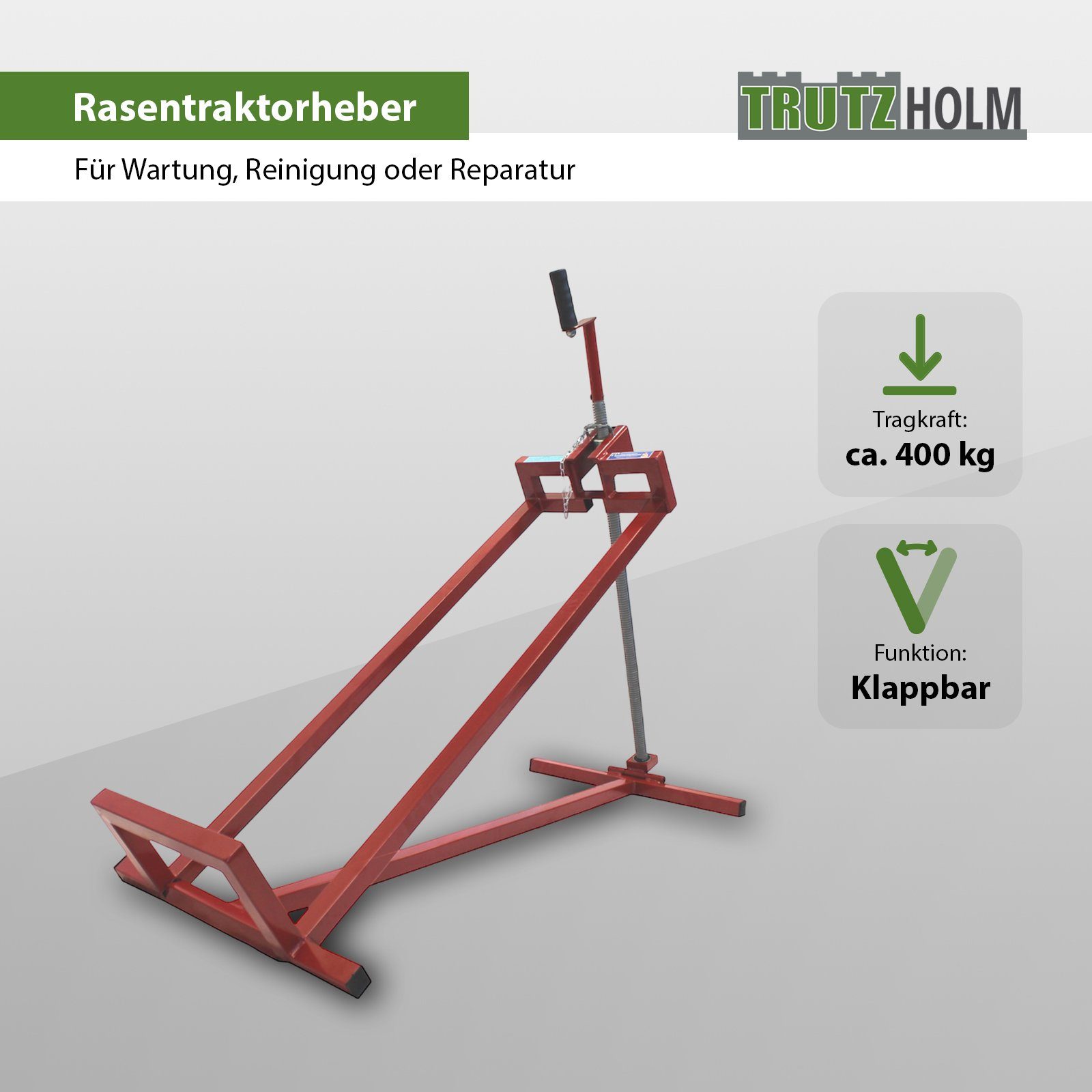 TRUTZHOLM Rasentraktor Rasentraktorheber 400kg 24mm Gewindestange günstig online kaufen