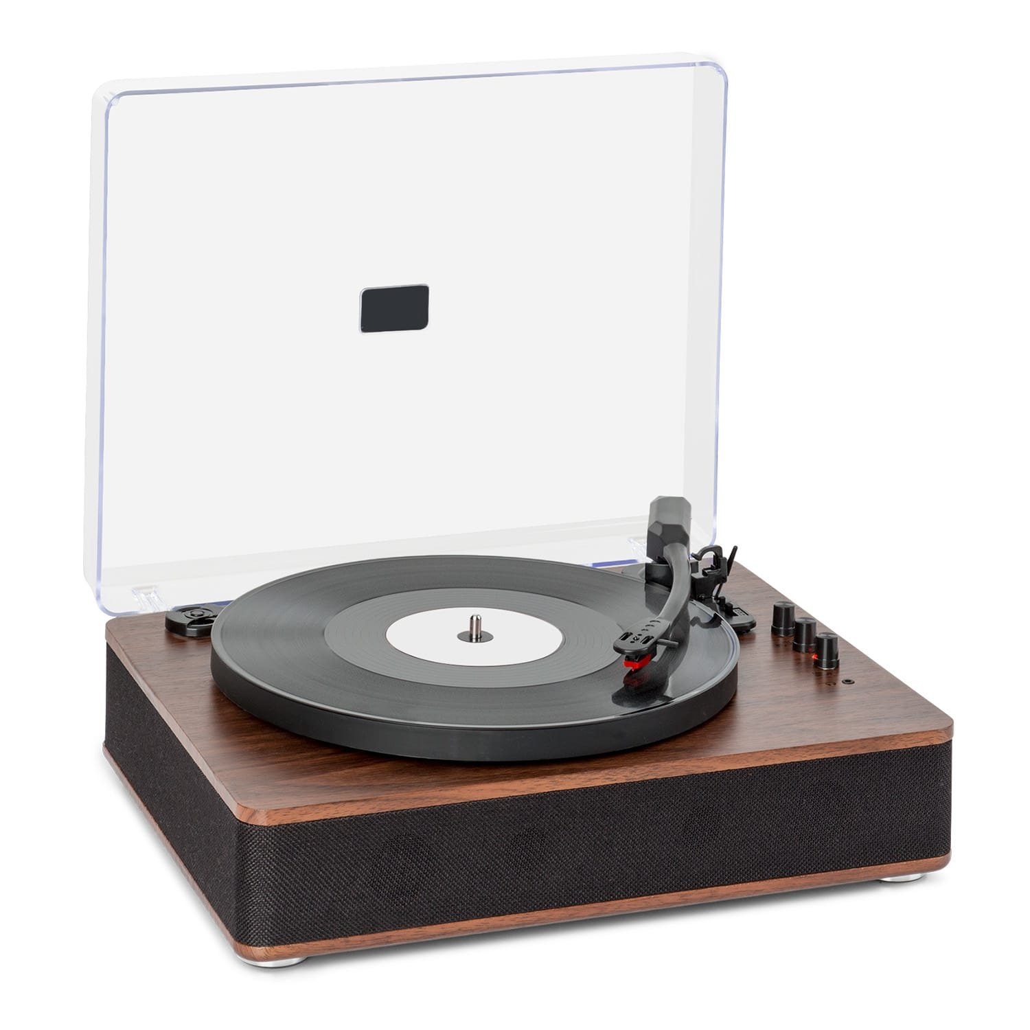 Auna Plattenspieler Plattenspieler) Bluetooth, Lautsprecher Plus Schallplattenspieler mit Vinyl (Riemenantrieb, TT-Classic