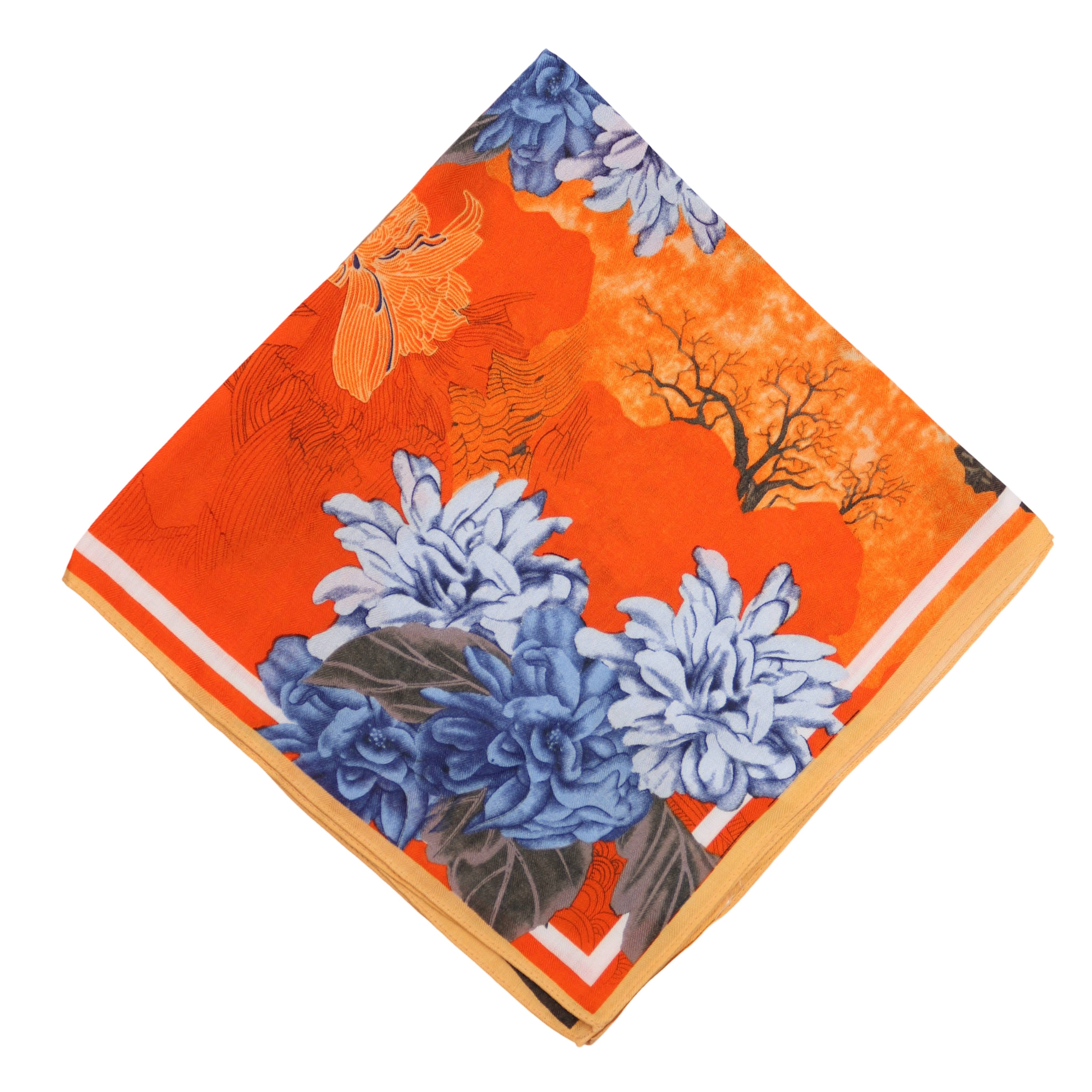 MIRROSI Nickituch Vierecktuch ca. 70x70cm wunderschöne Mustern, Damen Halstuch ideal für Frühling, Sommer oder Herbst