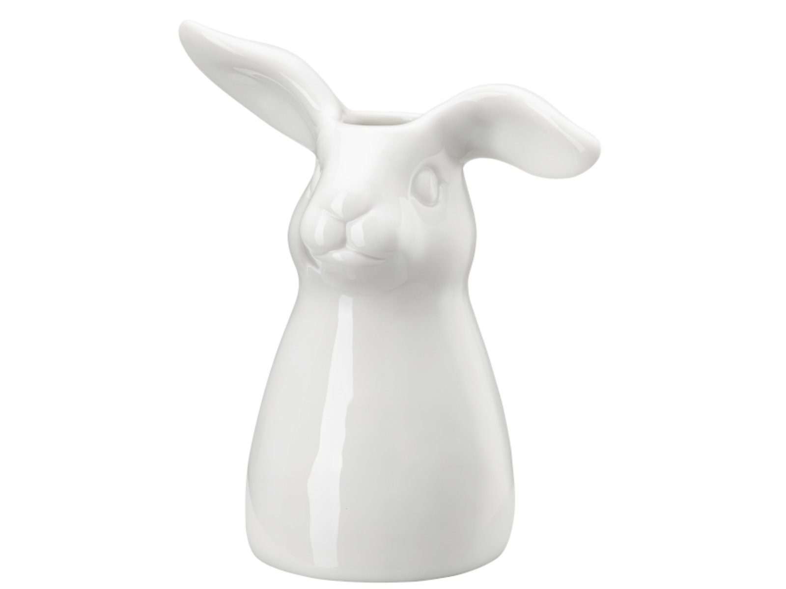 Hutschenreuther Dekofigur Hasen-Vase Weiss Vase 16 cm, Vasen