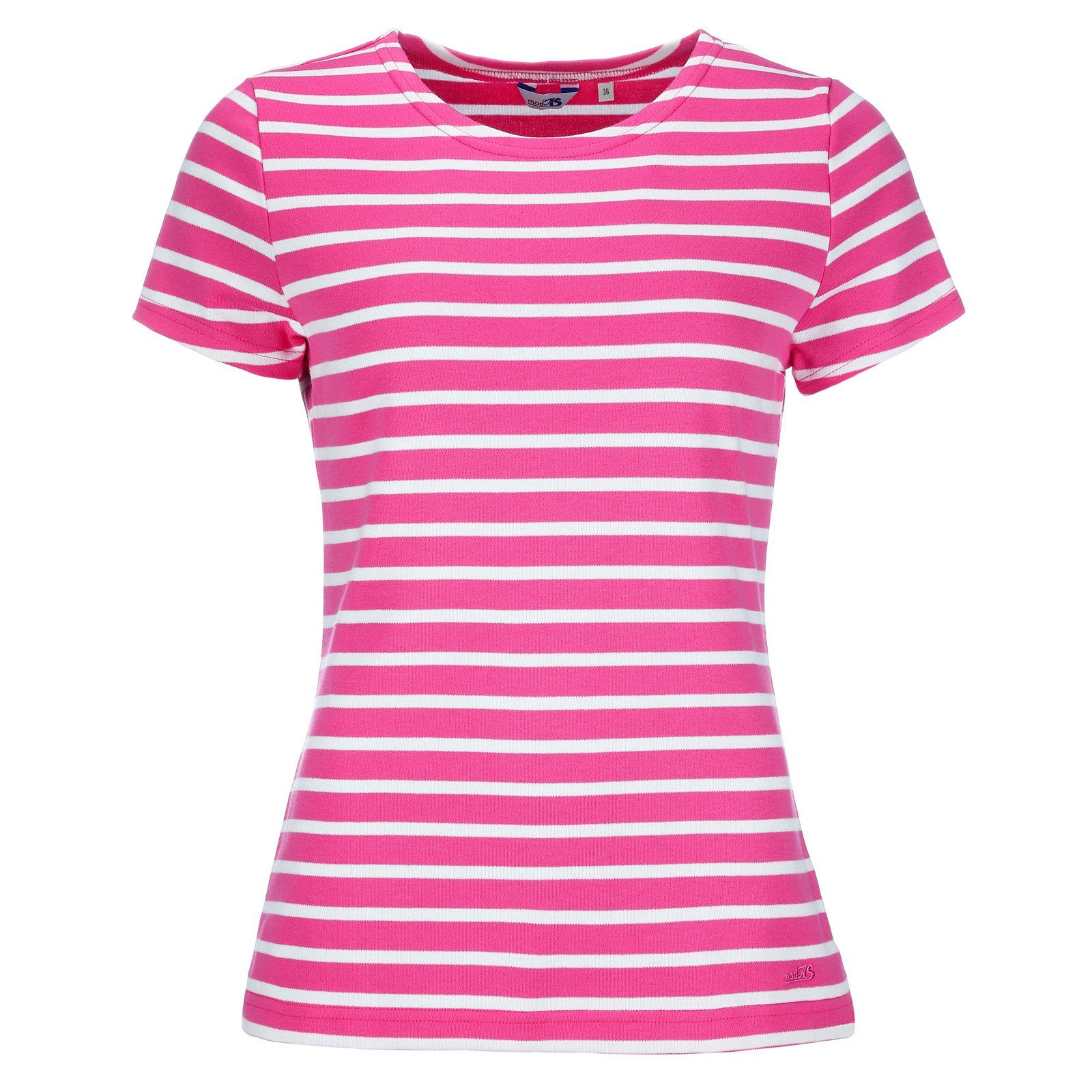 modAS Rundhalsshirt 25904 Bretonisches Damenshirt T-Shirt mit Streifen aus günstig online kaufen