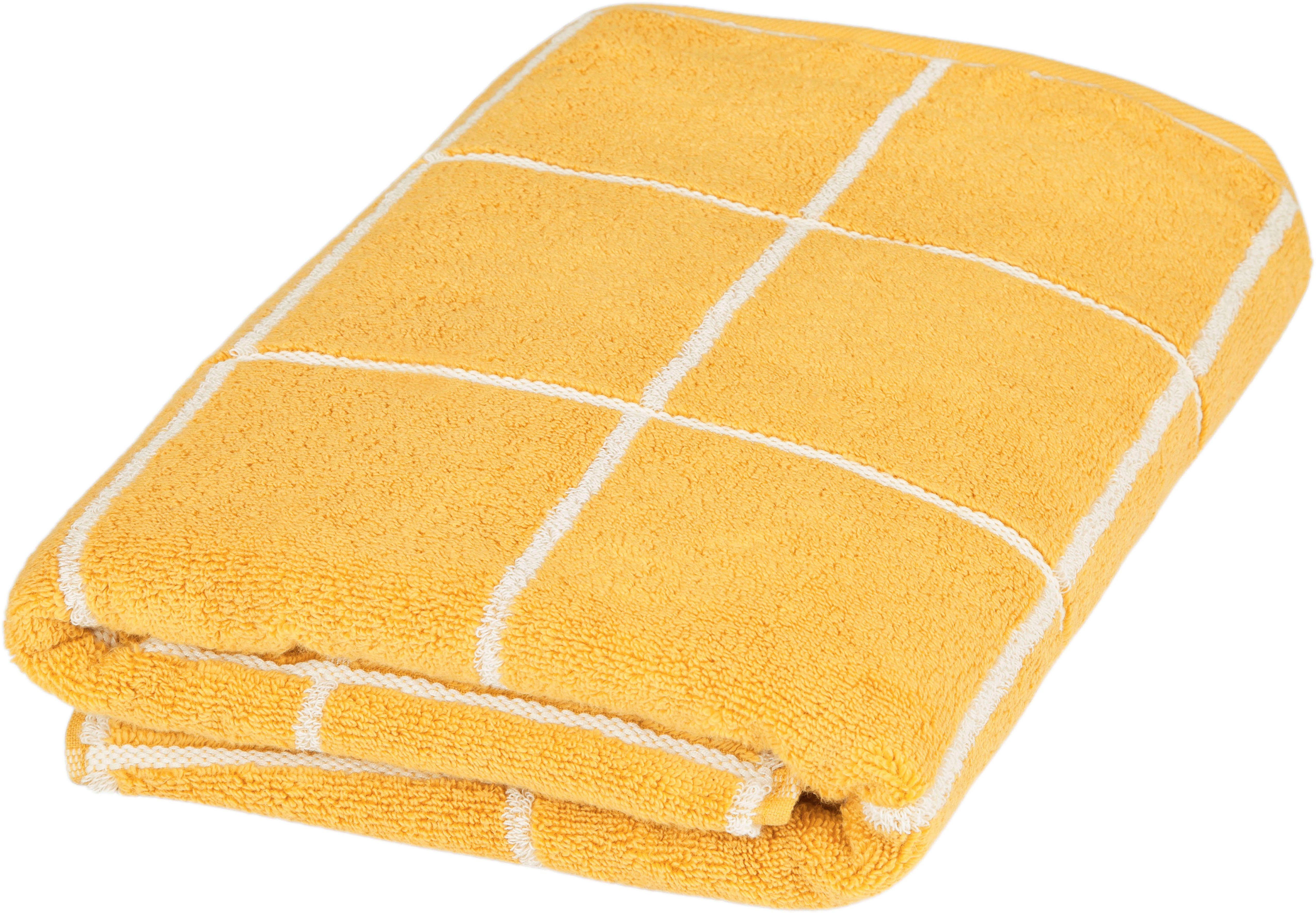 ROSS Duschtuch Cashmere Überkaro, Frottier (1-St), 100% Baumwolle, kariert, in modischen Karo Кольора(ів)