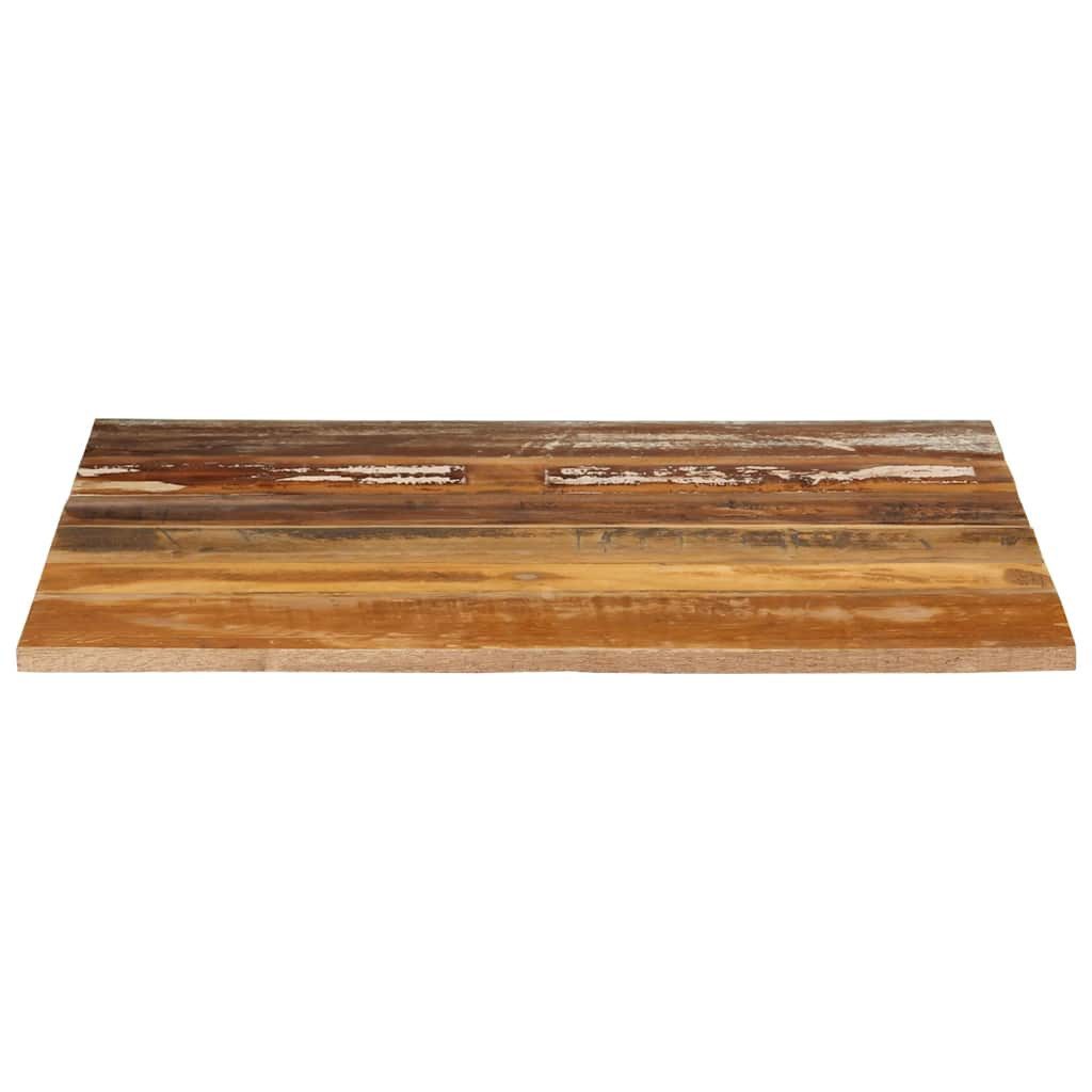 vidaXL Tischplatte Tischplatte Quadratisch 70x70 cm 15-16 mm Altholz Massiv (1 St)