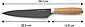 ECHTWERK Kochmesser »Clasic«, aus hochwertigem Stahl, Küchenmesser mit Griff aus Rosenholz, Black-Edition, Klingenlänge: 20 cm, Bild 4