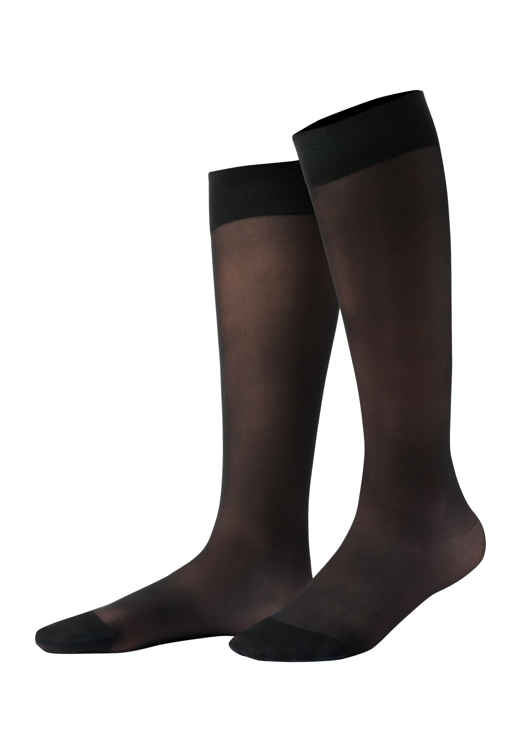 ITEM m6 Kniestrümpfe Invisible 15 DEN Echte Kompression, Nude-Look, ultrahaltbar, leicht, made in Germany