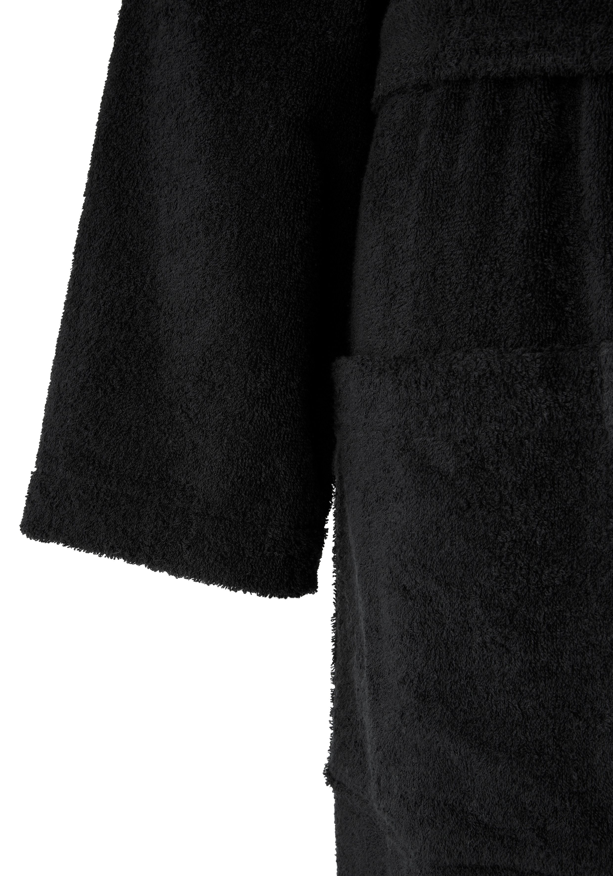 Bruno Banani Unisex-Bademantel Robby, ideal für Sauna & Spa, Standardlänge & Überlänge, Langform, Walkfrottee, Kapuze, Gürtel, Damen & Herren Bademäntel, Baumwolle, mit Taschen, Sauna, XS-3XL