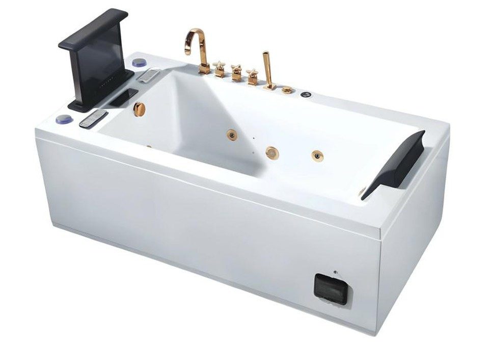 Xlmoebel Whirlpool-Badewanne XLMOEBEL Whirlwanne aus Acryl mit Hydromassage-Funktion, Made in Europa