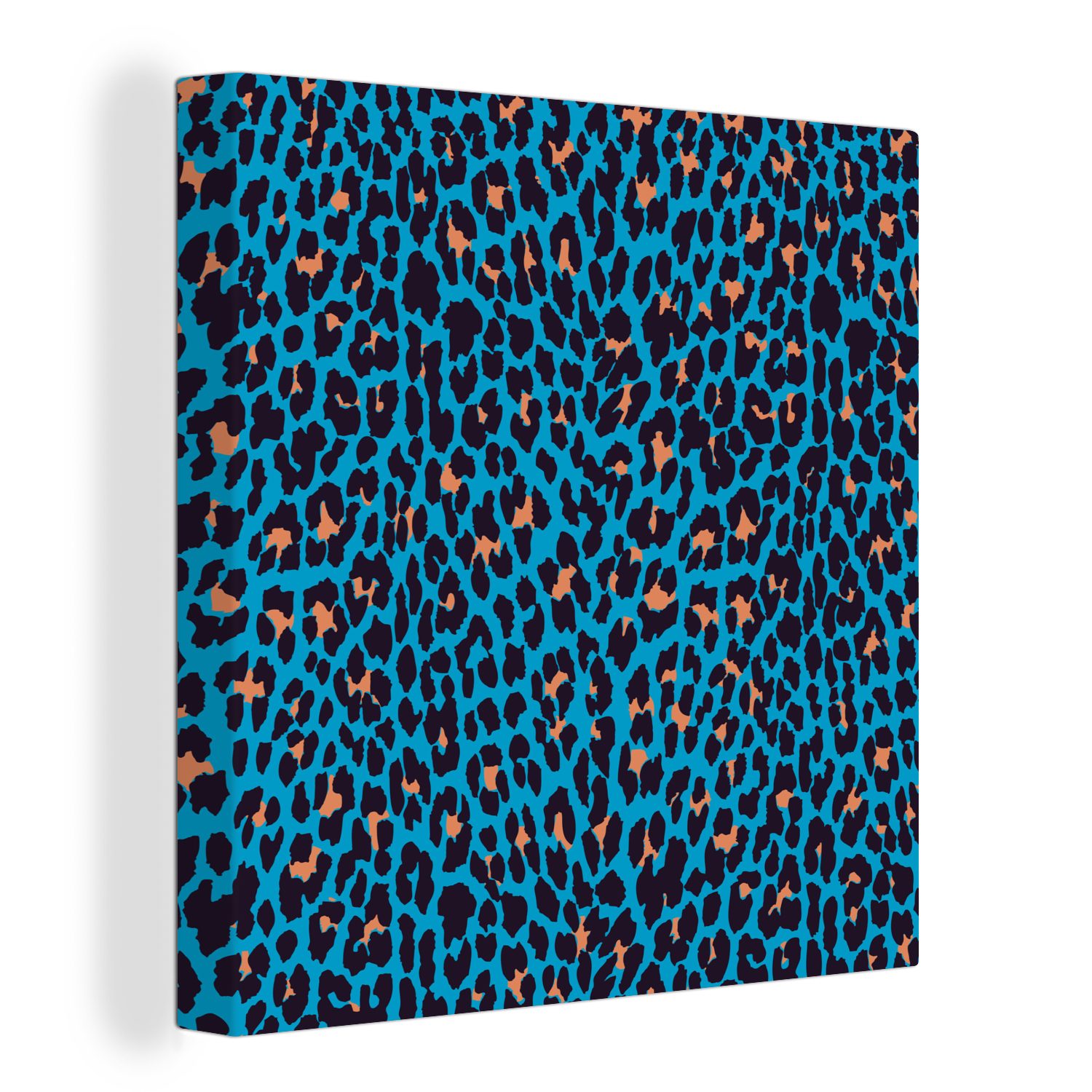 OneMillionCanvasses® Leinwandbild Pantherdruck - Leinwand Wohnzimmer für Bilder (1 St), Design, Schlafzimmer - Tier