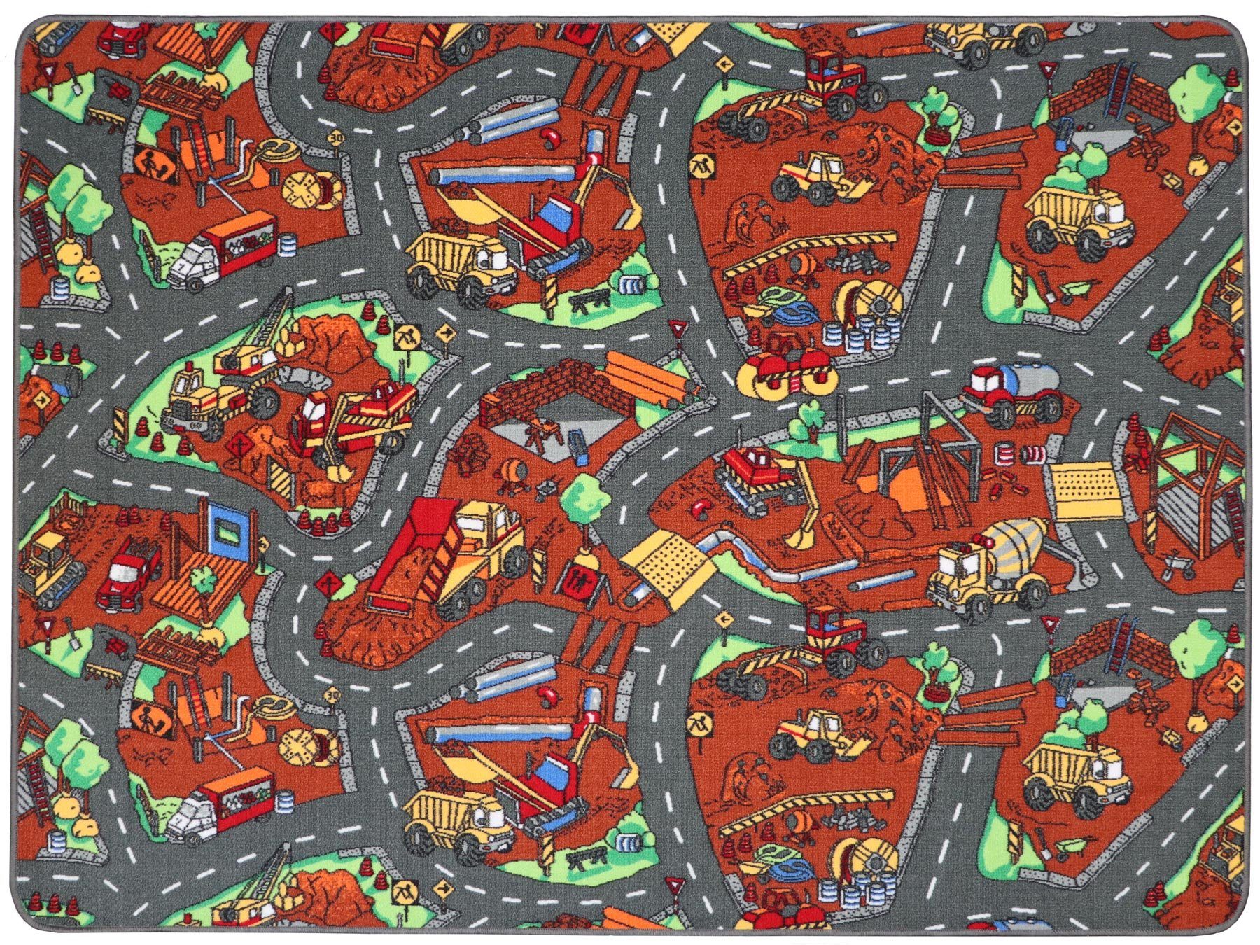 Kinderteppich Autoteppich Spielteppich - verschiedene Spielwelten,  Primaflor-Ideen in Textil, rechteckig, Höhe: 6,5 mm, Robuster und  unempfindlicher Qualitätsteppich