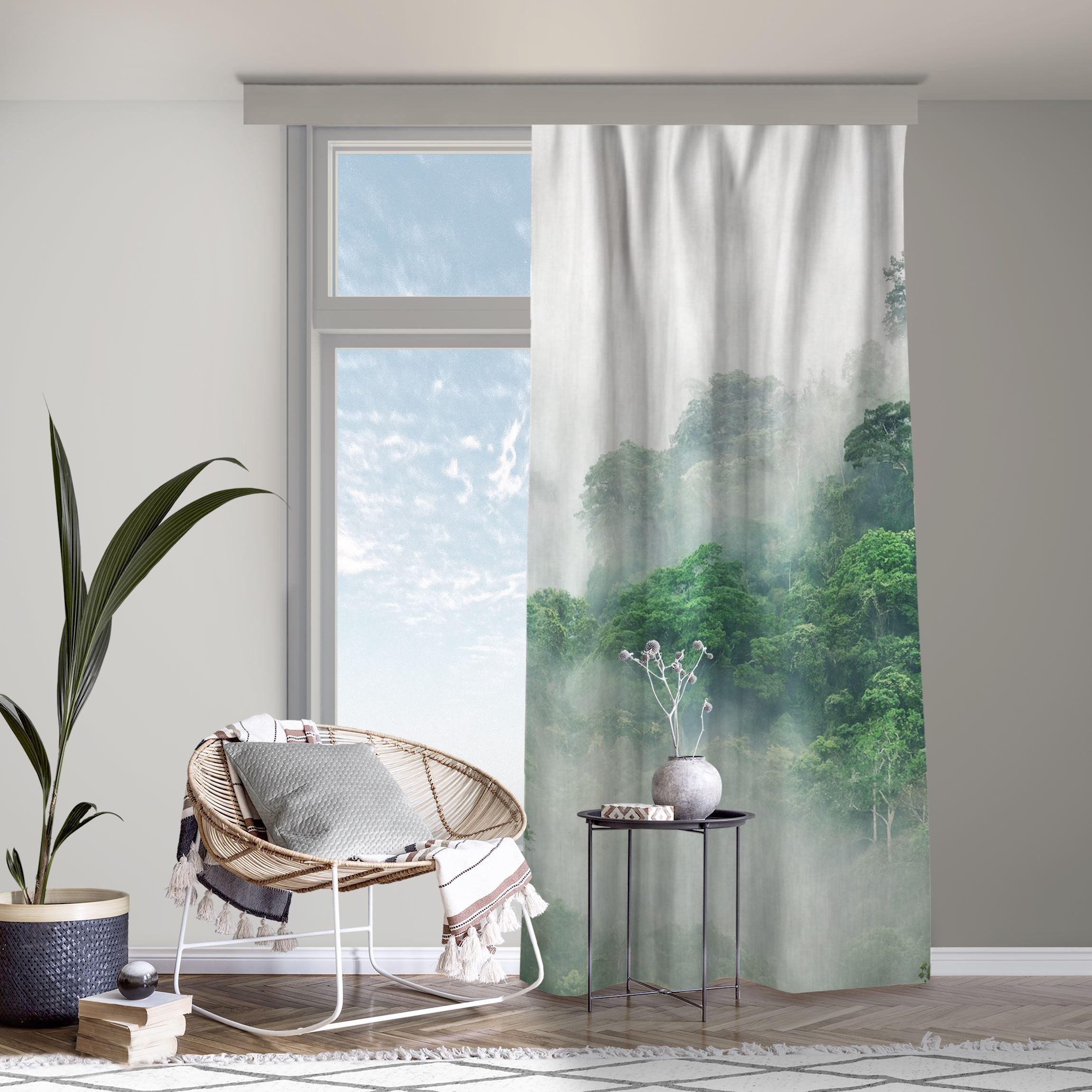 Bilderdepot24 Vorhang Gardine Natur Tropisch Modern günstig online kaufen