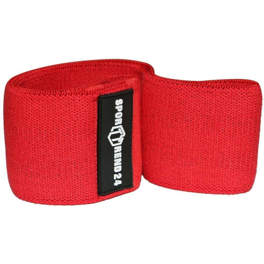 Sporttrend 24 Gymnastikbänder Loop Band Rot: 76 x 8cm, Fitnessband Gummiband Gymnastikband Widerstandsband Fitnessband Sportband Trainingsband