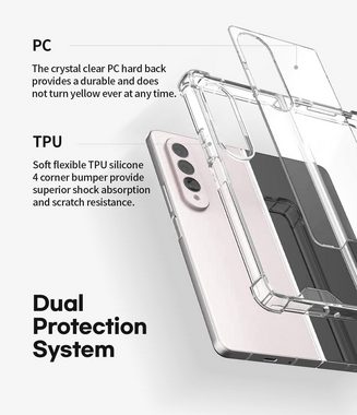 MSM Handyhülle Hülle für Samsung Galaxy Z Fold 4 Silikon Schutz TPU Tasche Klar Slim