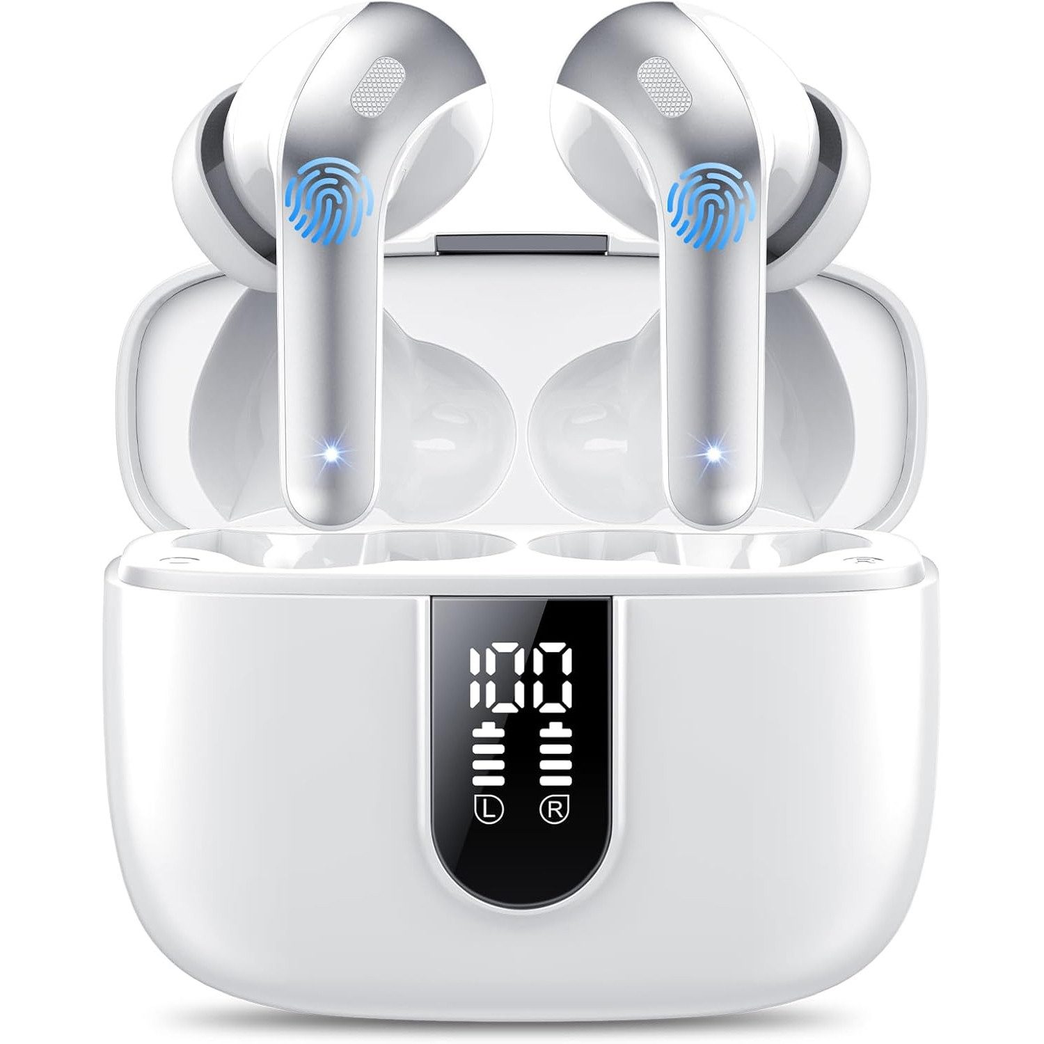 TUWENA Bluetooth, In Ear Kabellos Kabellose Noise Cancelling Earbuds Bluetooth-Kopfhörer (mit Mic Wasserdicht Ohrhörer USB-C)