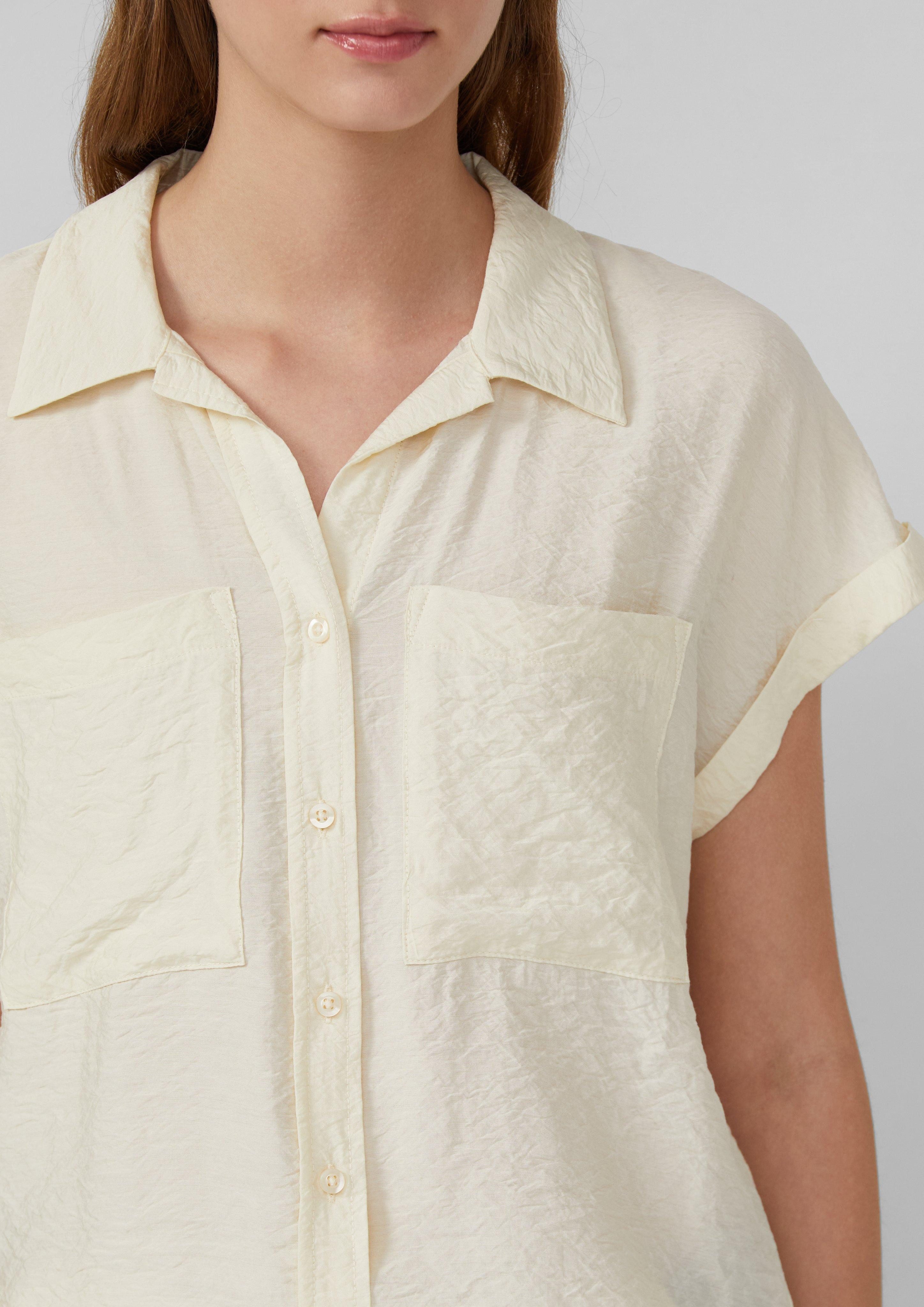 s.Oliver Blusentop Bluse aus strukturiertem Viskosemix günstig online kaufen