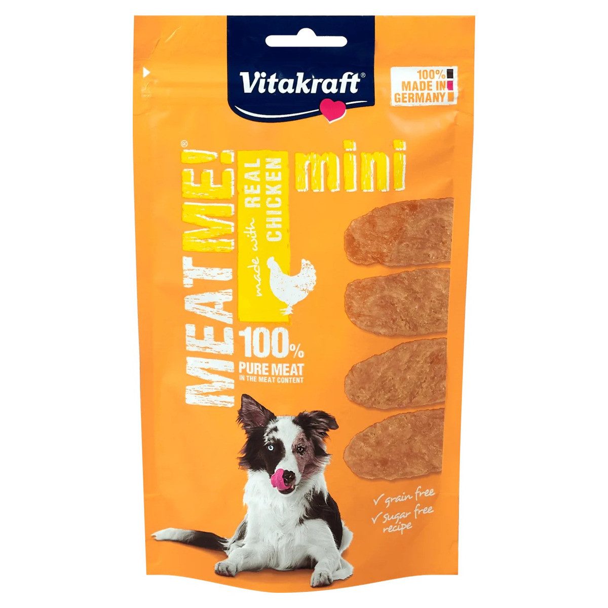 Vitakraft MEAT ME! MINI Chicken 60 g, Nahrungsergänzungsmittel für: Hund